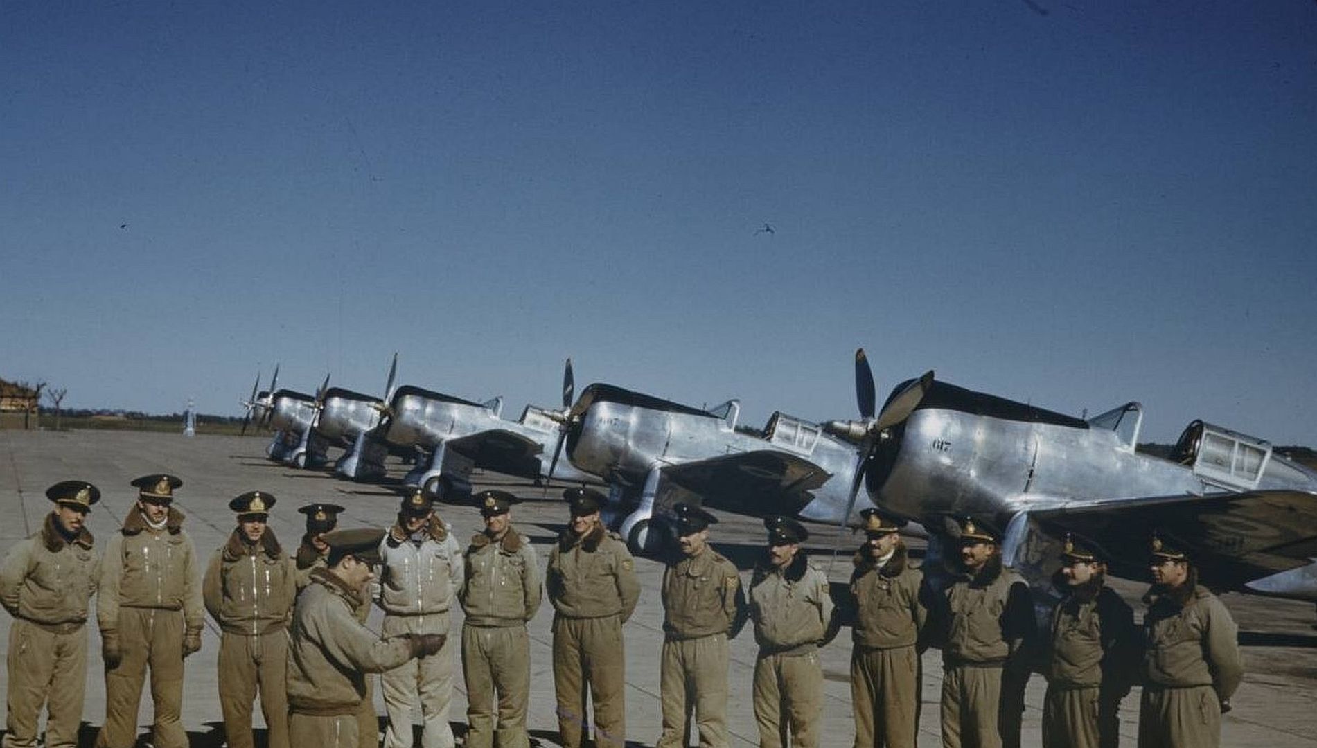 Briefing Argentine Pilots With Their American Designed Hawk 750 Fighters
