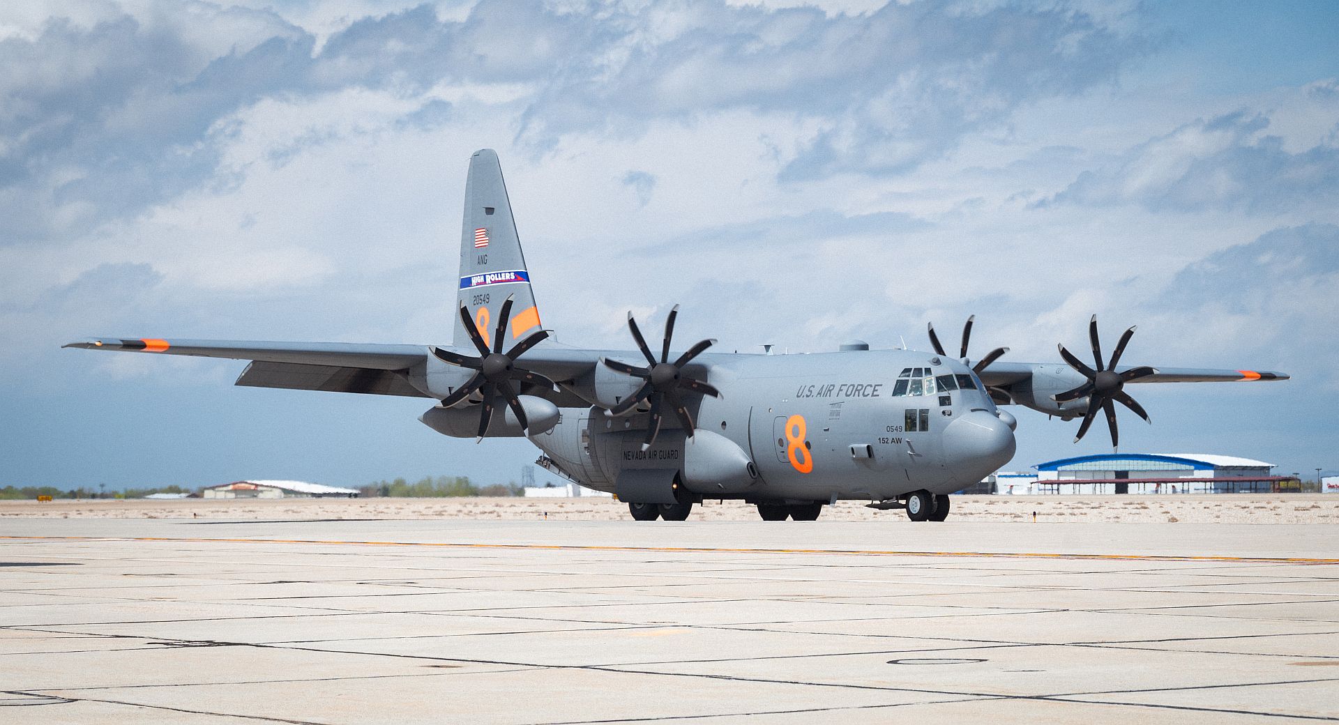 130H Hercules Aircraft From The 152rd Airlift Wing Nevada Air National Guard