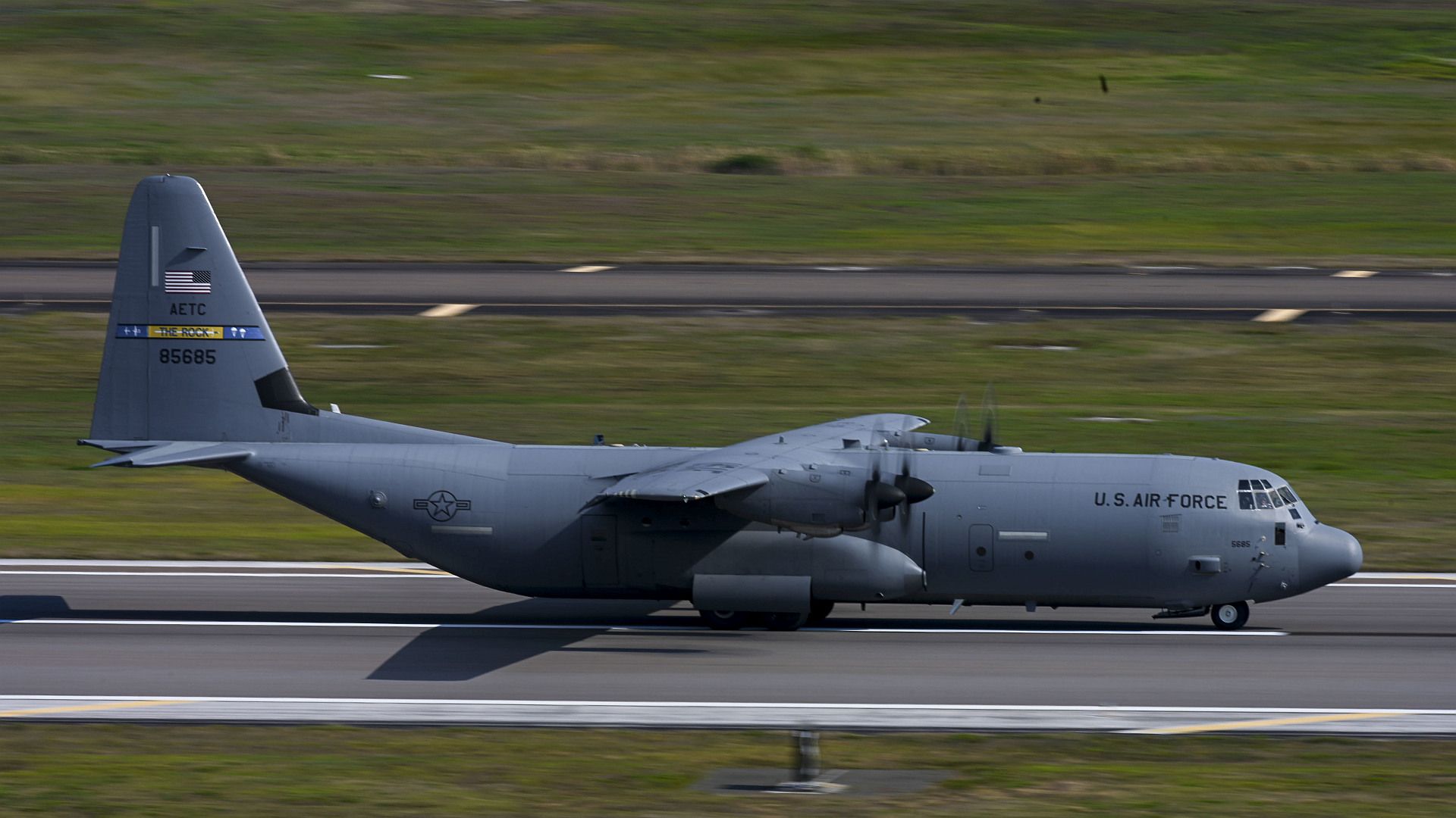130J Super Hercules Assigned To The 19th Airlift Wing Little Rock Air Force Base Arkansas Lands