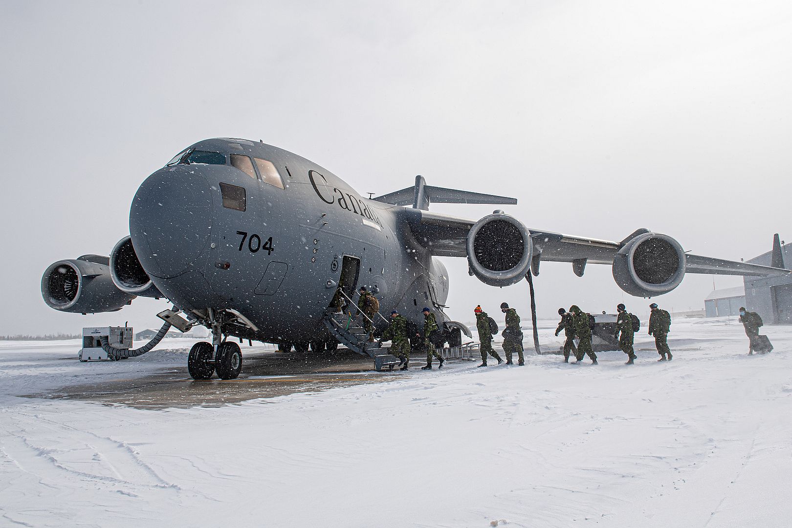  Prepares To Transport Troops From 5 Wing Goose Bay