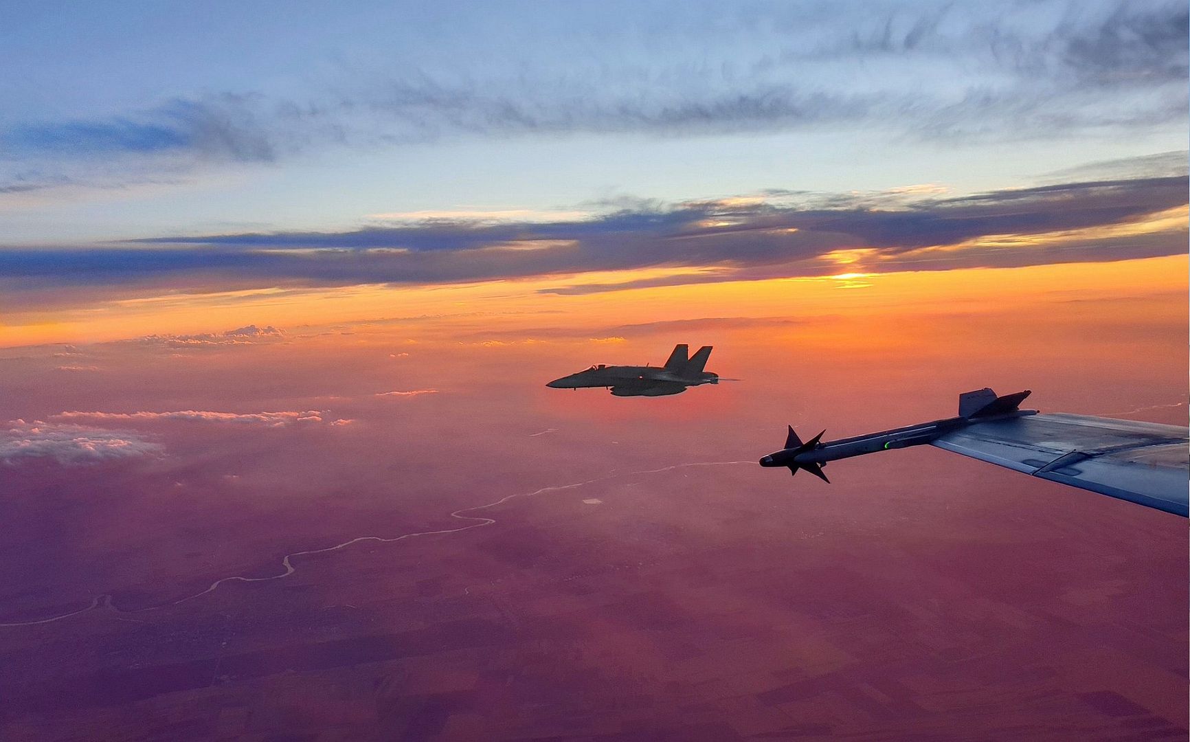 CF 18 Hornets Lifted Off From 3 Wing Bagotville 1