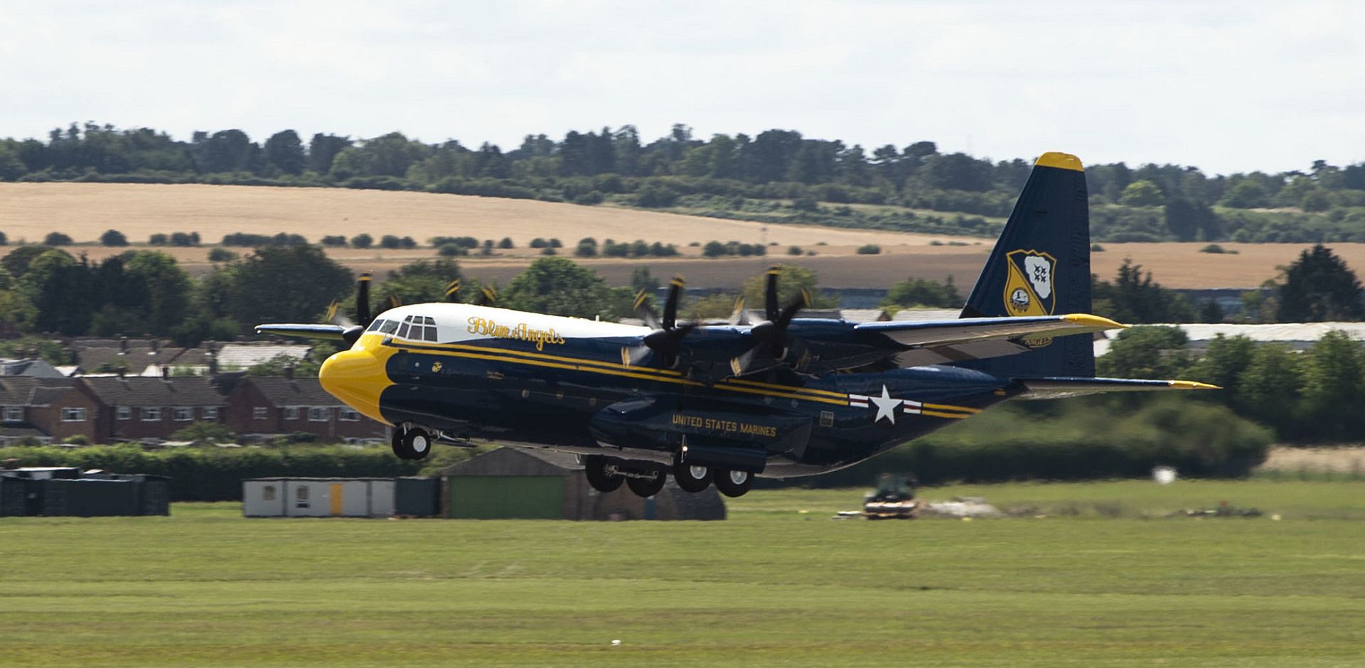  Navy Flight Demonstration Squadron The Blue Angels Take Off For A Functional Check Flight