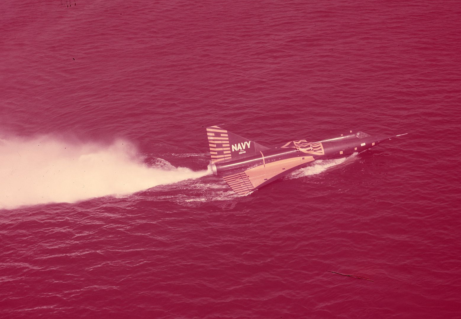 Convair XF2Y Sea Dart In Water