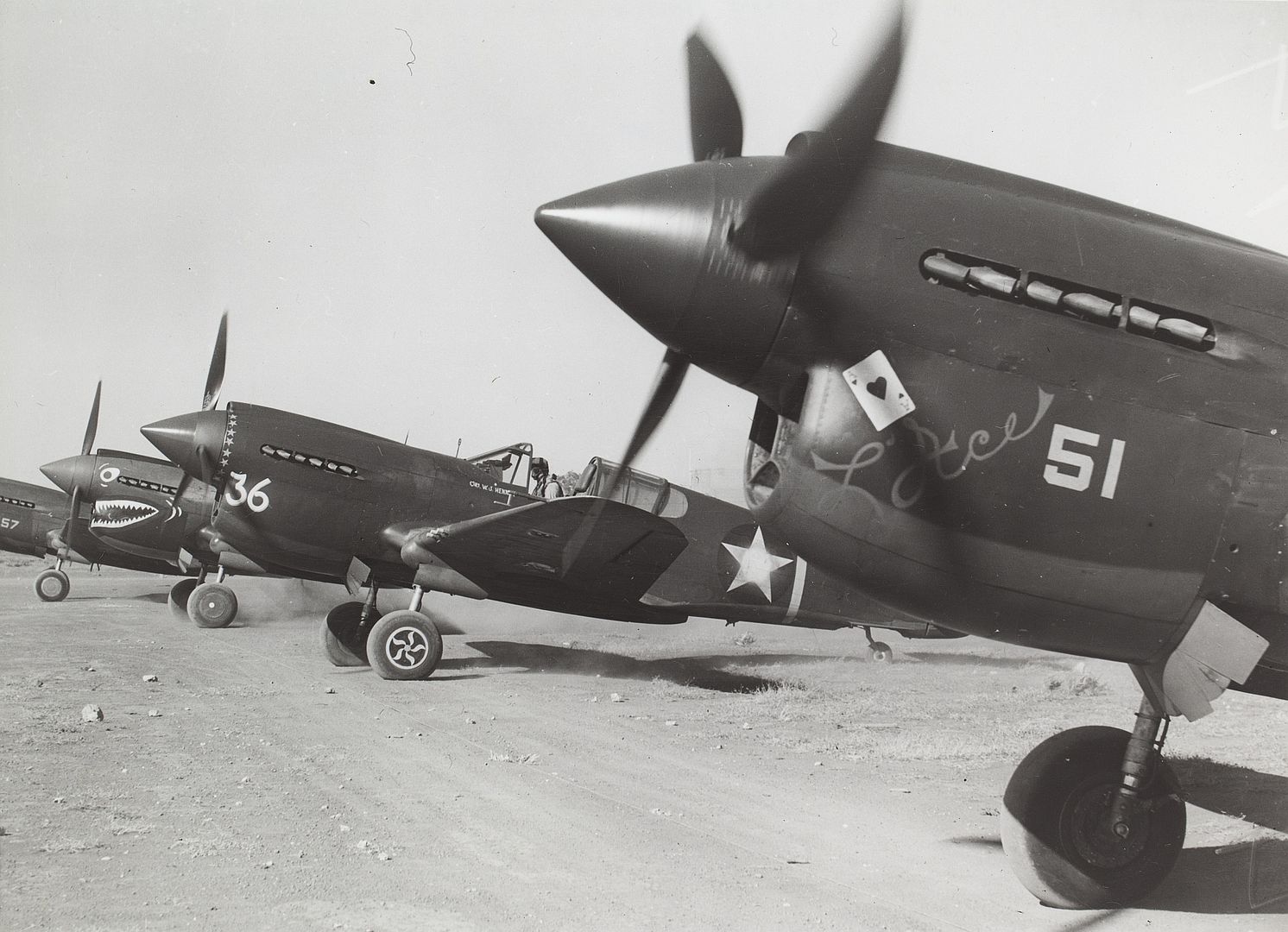 40E S Of The 8th Pursuit Squadron Taken At Darwin Australia In June 1942