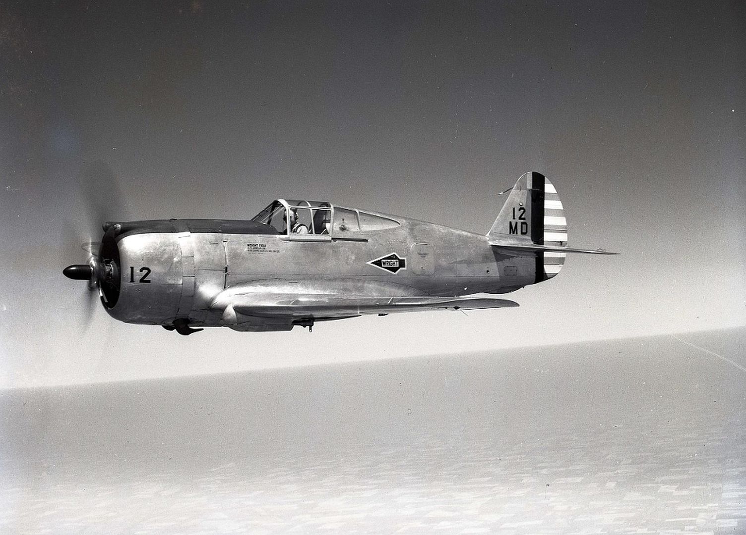Curtiss P 36B Hawk Sn 38 20 Shortly After Takeoff Wright Field Ohio May 1st 1941 2
