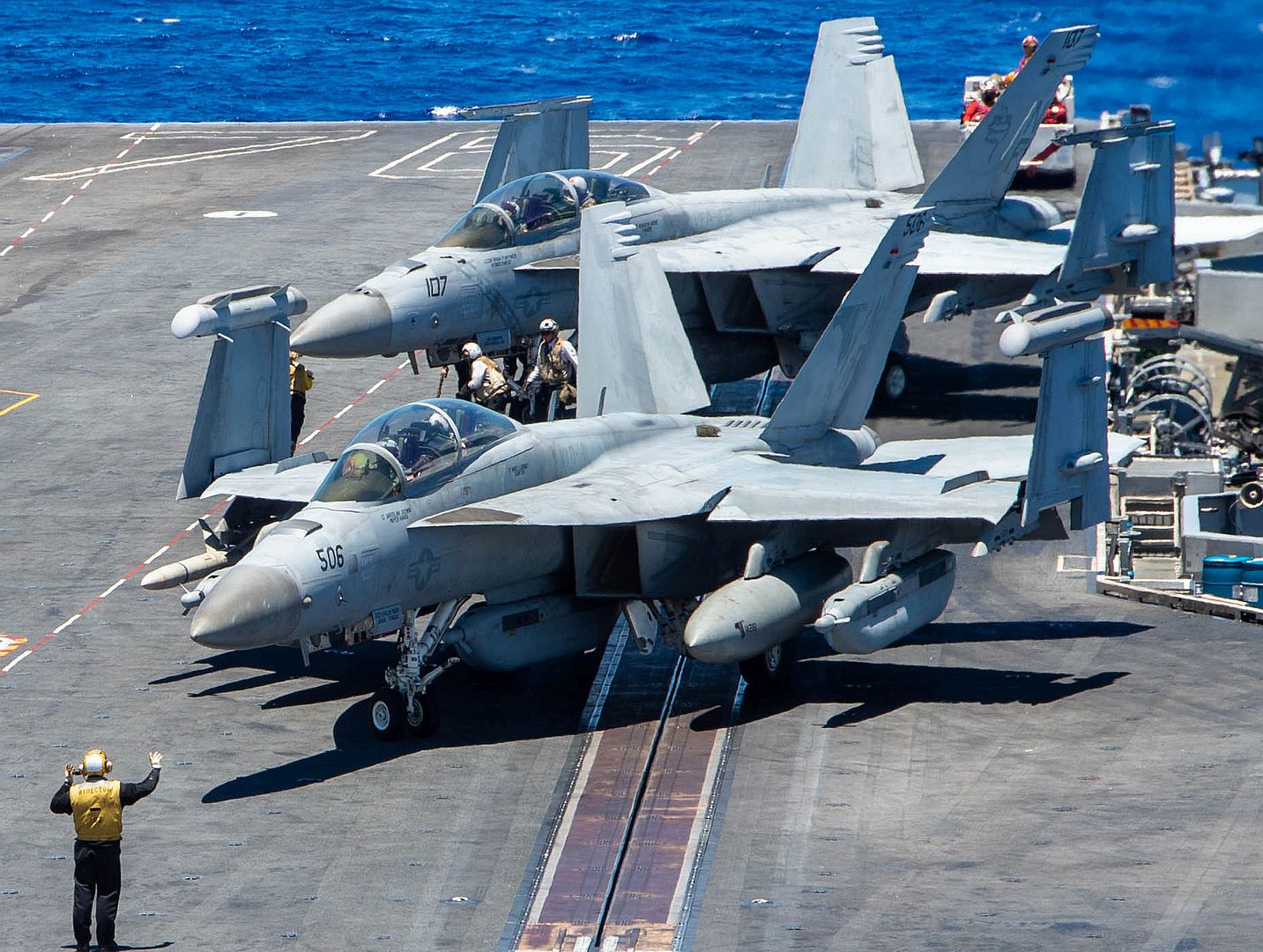 Deployed Aircraft Carrier USS Ronald Reagan