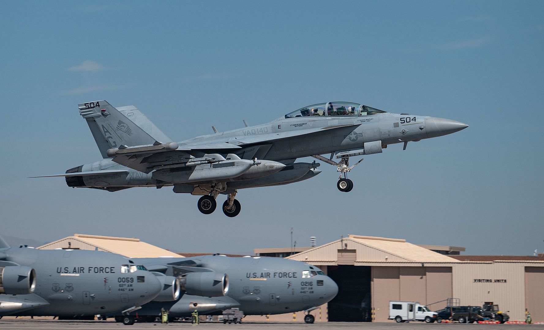 18G Aircraft Assigned To Naval Aviation Warfighting Development Center At Naval Air Station Fallon Nevada