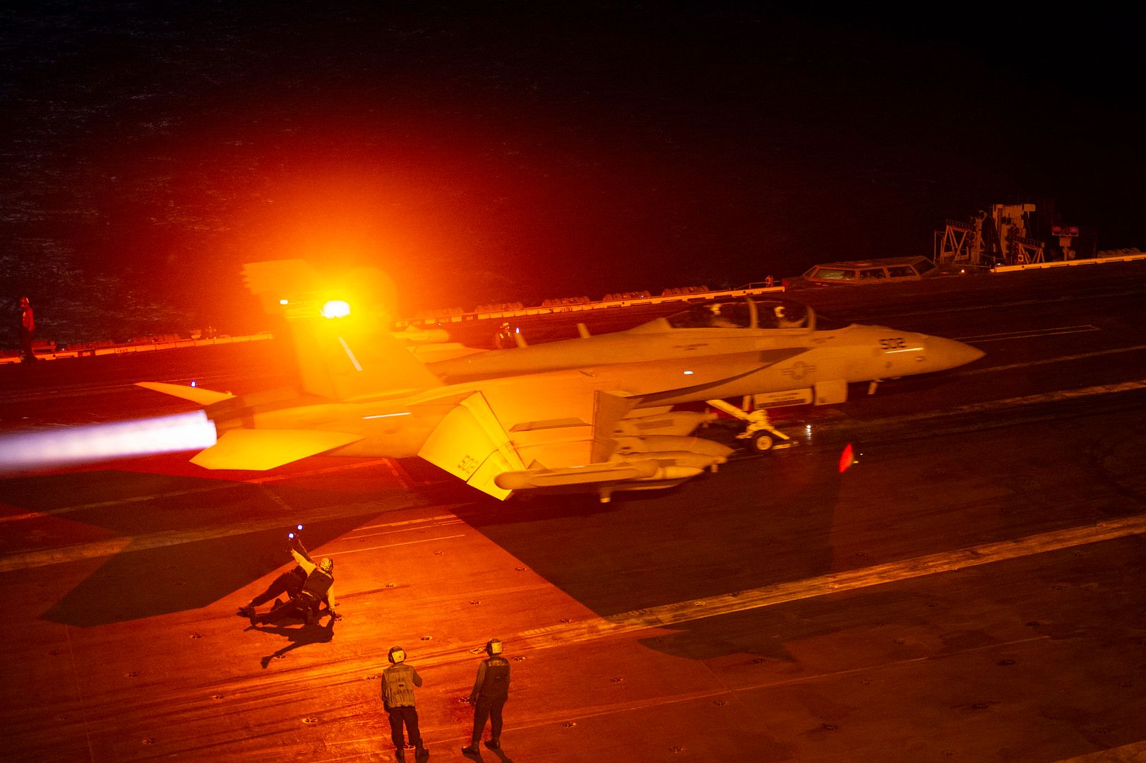 EA 18G Growler Attached To The Zappers Of Electronic Attack Squadron 130