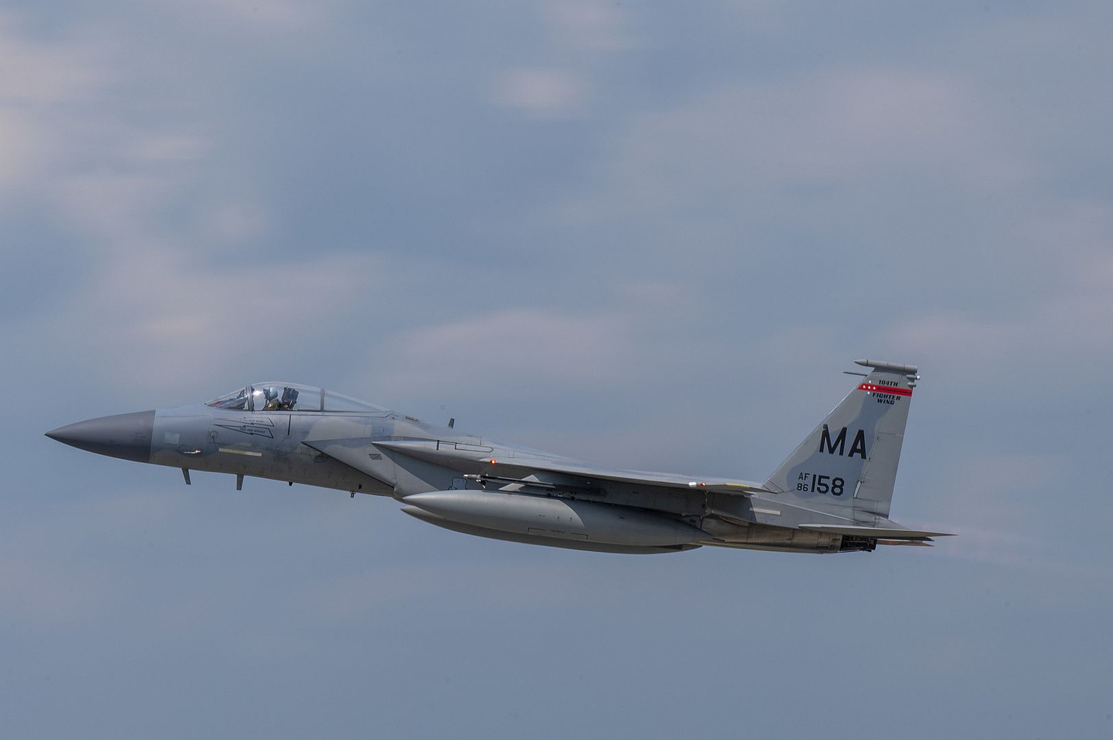 15C Eagle Assigned To The 131st Fighter Squadron Barnes Air National Guard Base Massachusetts