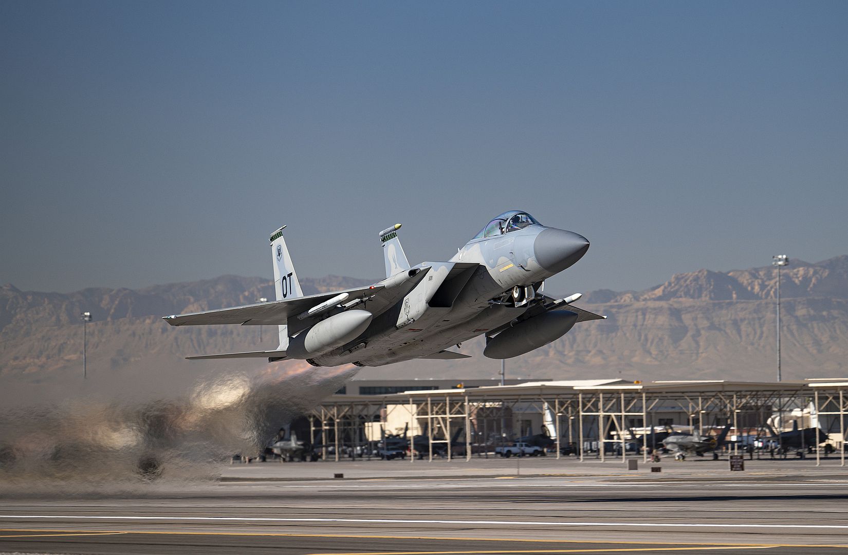 15C Eagle Fighter Aircraft Assigned 422nd Test And Evaluation Squadron Nellis Air Force Base Nevada