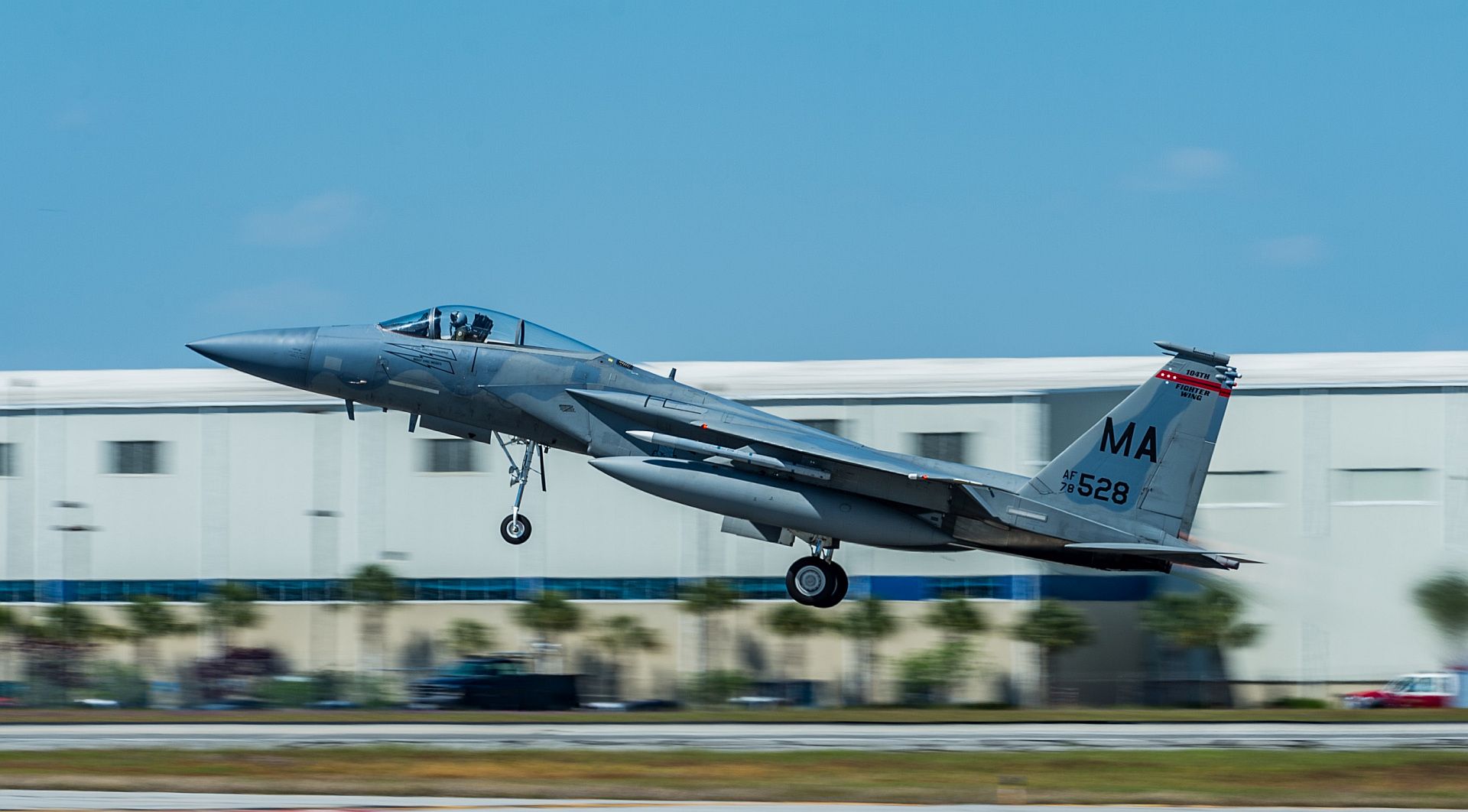 15C Eagle From The Massachusetts Air National Guard S 104th Fighter Wing Takes Off At Air Dominance Center During Sentry Savannah 2021