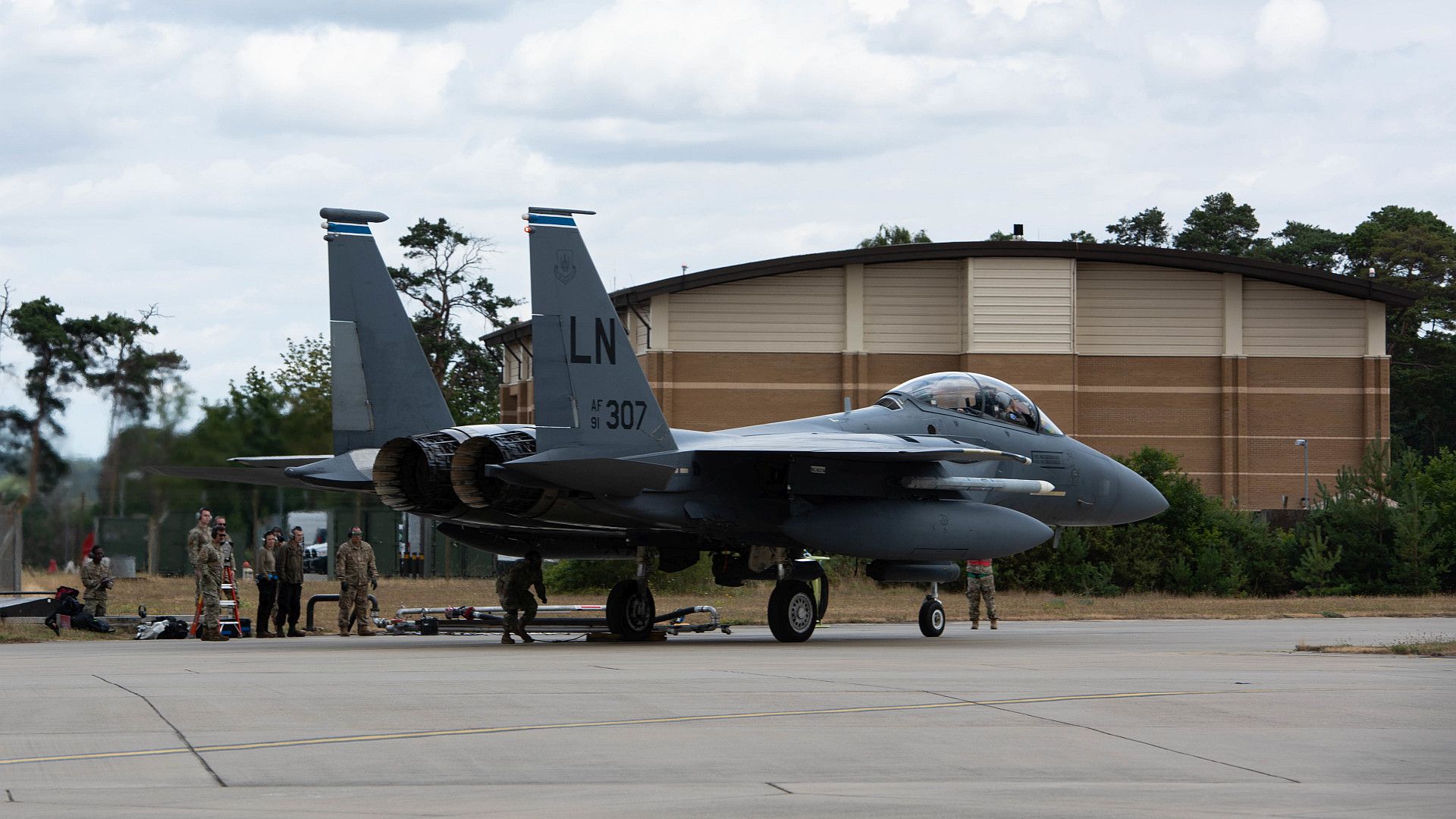 15E Strike Eagle Assigned To The 492nd Fighter Squadron At Royal Air Force Lakenheath July 27 2022