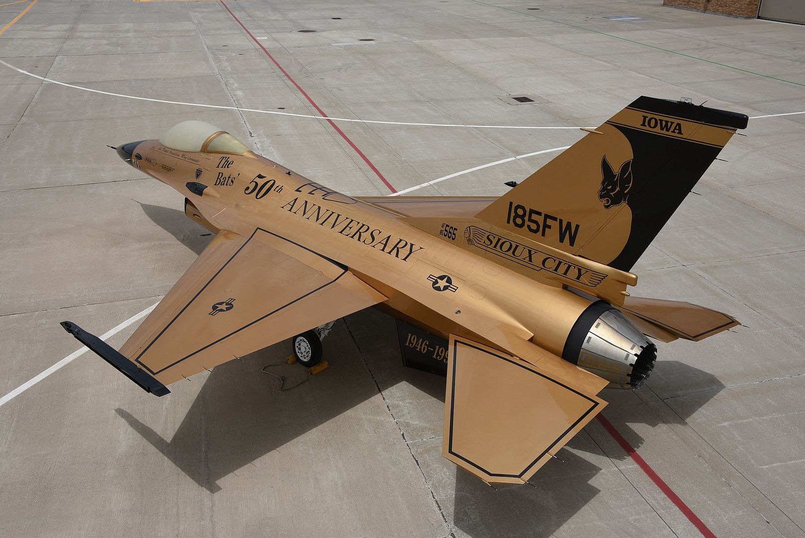 16A Falcon From The Iowa Air National Guard Is On The Ramp In Sioux City Iowa On June 30 2022 16A Falcon From The Iowa Air National Guard Is On The Ramp In Sioux City Iowa On June 30 2022