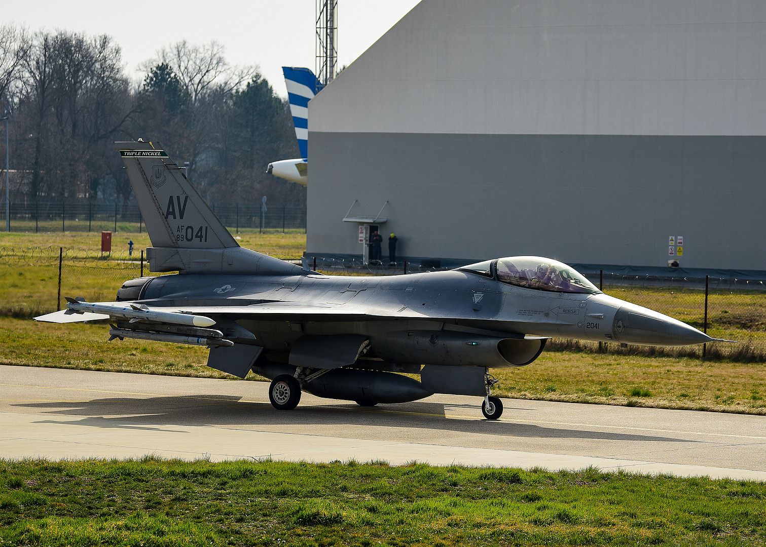 16C Fighting Falcon Pilot Assigned To The 555th Fighter Squadron From The 31st Fighter Wing Aviano Air Base