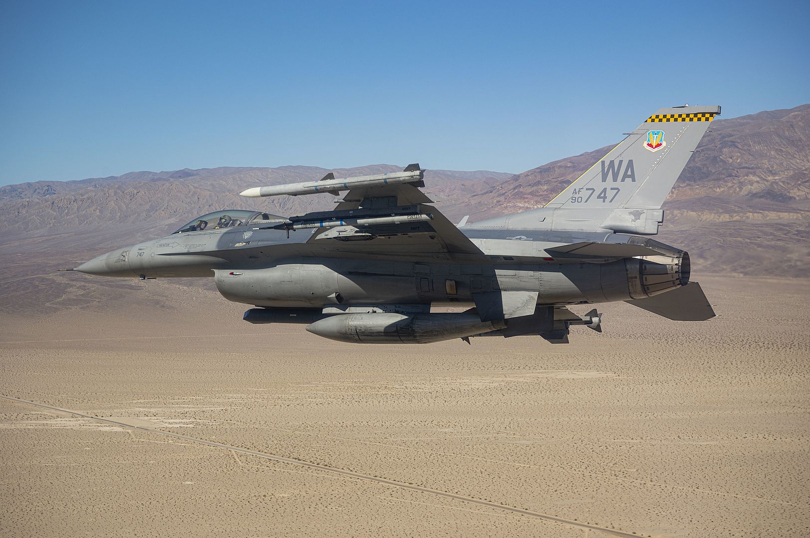 16C Fighting Flacon Assigned To The 64th Aggressor Squadron Participates In A Routine Training Mission March 23 2022