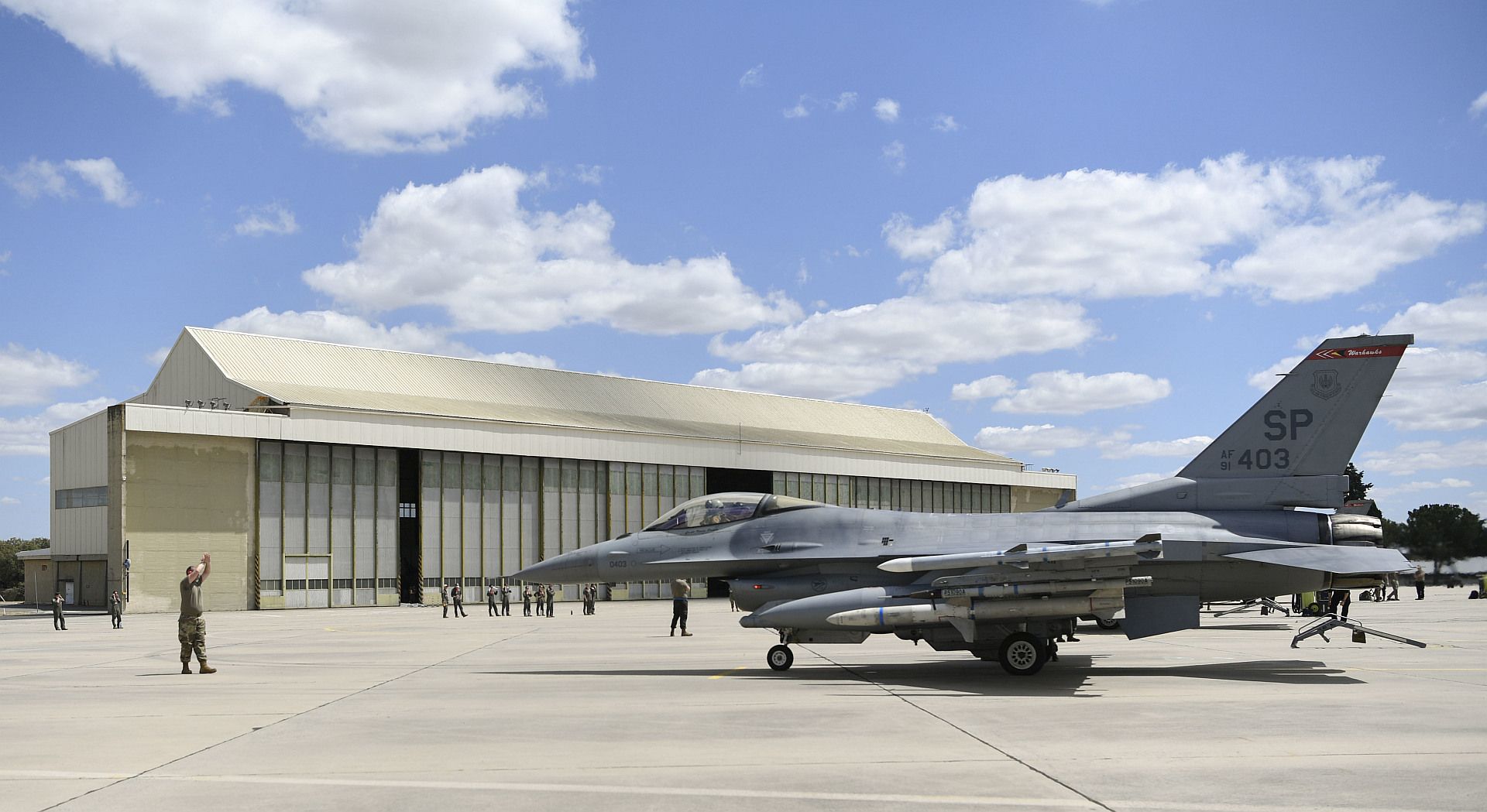 16 Fighting Falcon Aircraft From The 480th Fighter Squadron From Spangdahlem Air Base Germany Arrives In Portugal For Exercise Real Thaw 22 At Beja Air Base Portugal June 24 2022