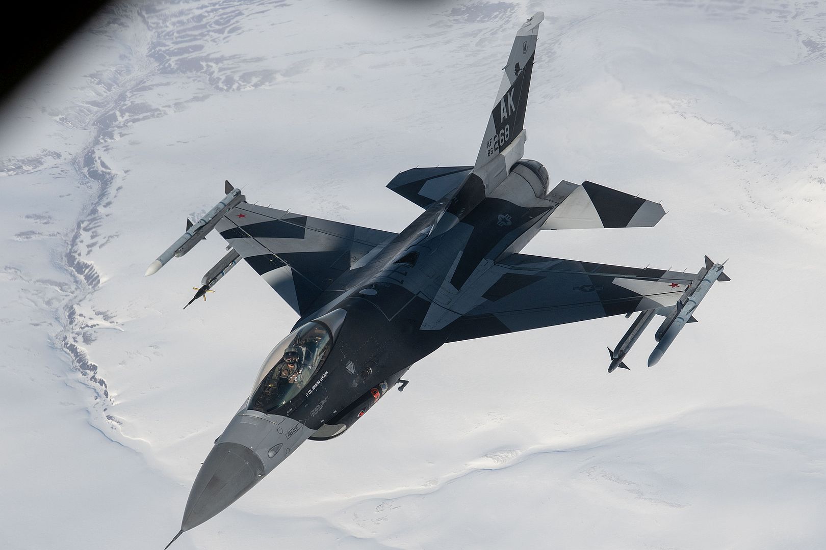 16 Fighting Falcon Assigned To The 18th Aggressor Squadron Eielson Air Force Base Alaska