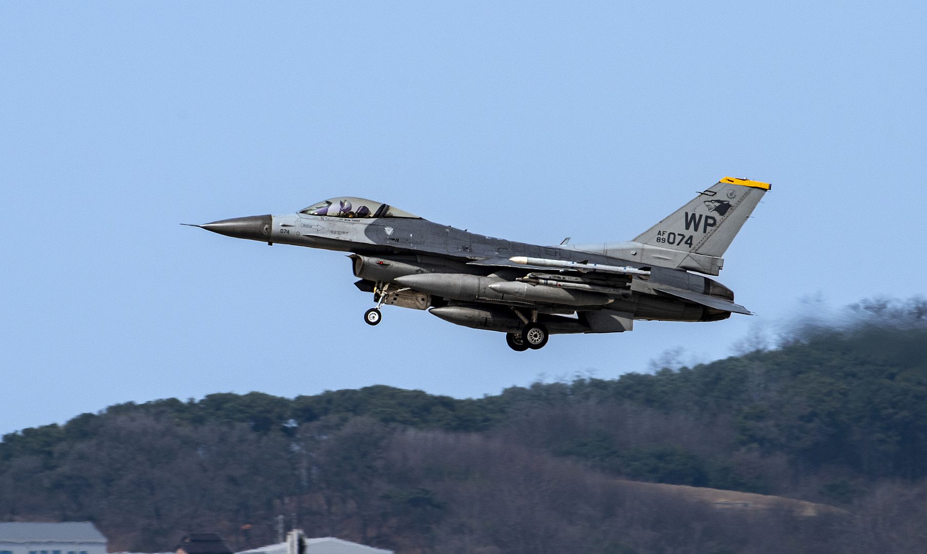 16 Fighting Falcon Assigned To The 80th Fighter Squadron Kunsan Air Base Prepares To Land At Osan AB Republic Of Korea March 22 2023