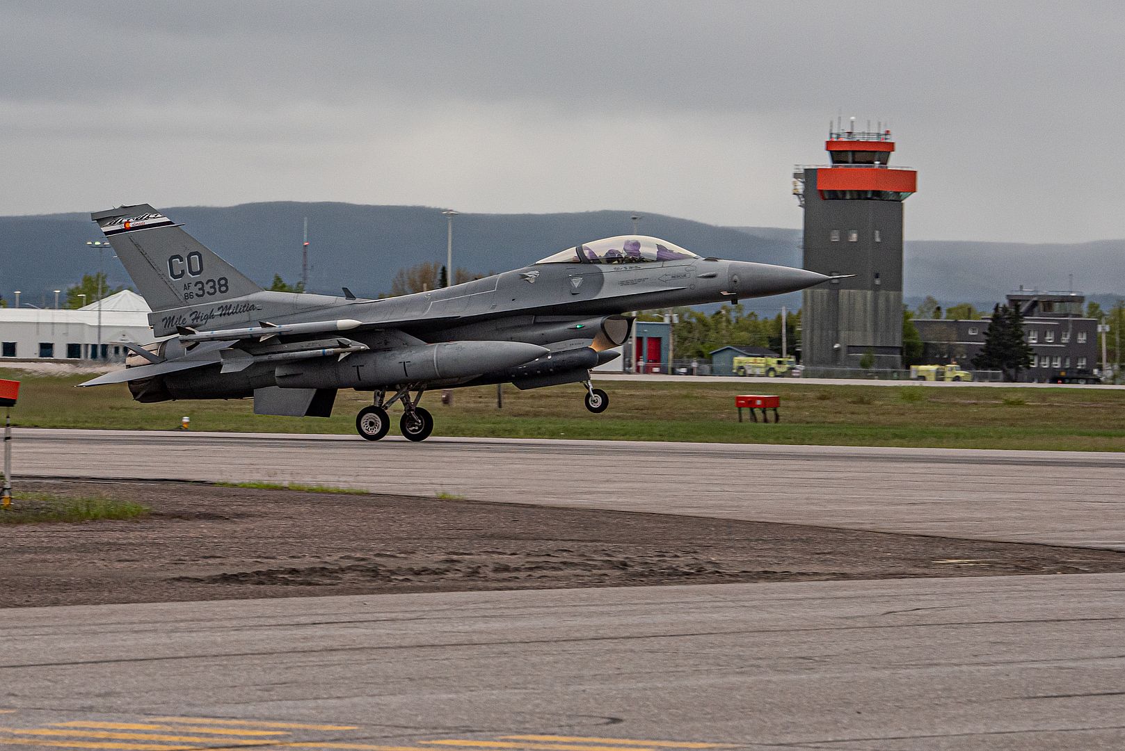 16 Fighting Falcon From The 140th Wing Colorado Air National Guard Arrives At 5 Wing Goose Bay Newfoundland And Labrador June 12 2021