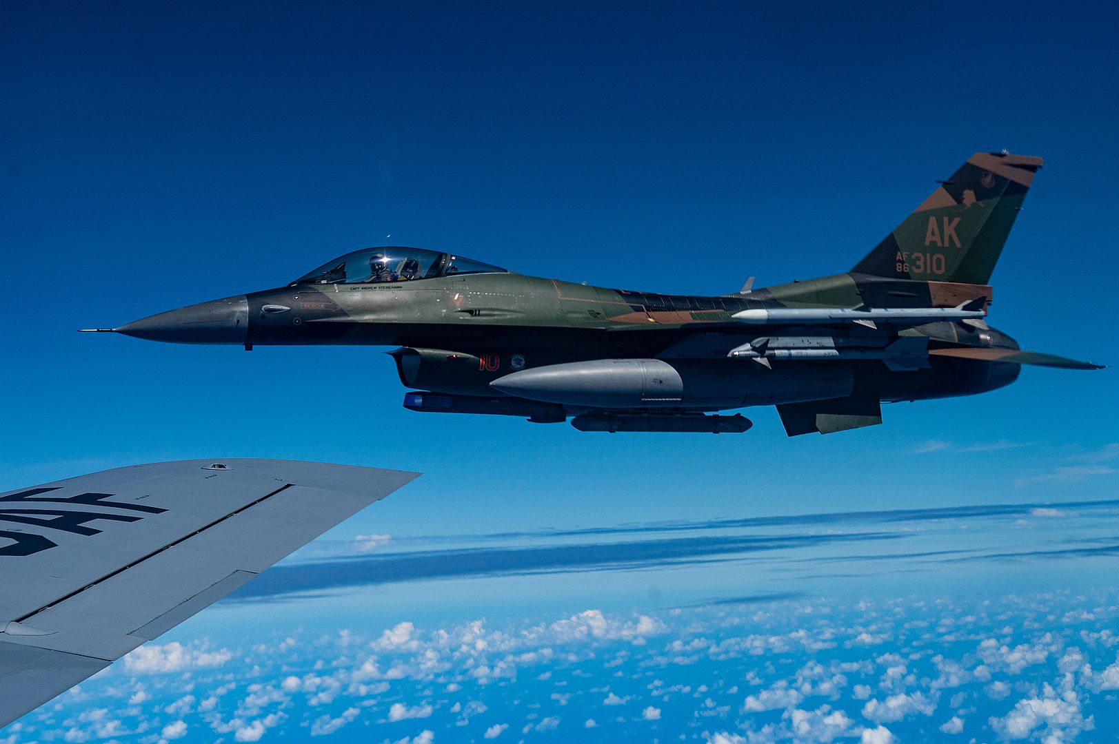 16 Fighting Falcon Pilot Assigned To The 18th Aggressor Squadron Conducts Aerial Refueling 16 Fighting Falcon Pilot Assigned To The 18th Aggressor Squadron Conducts Aerial Refueling