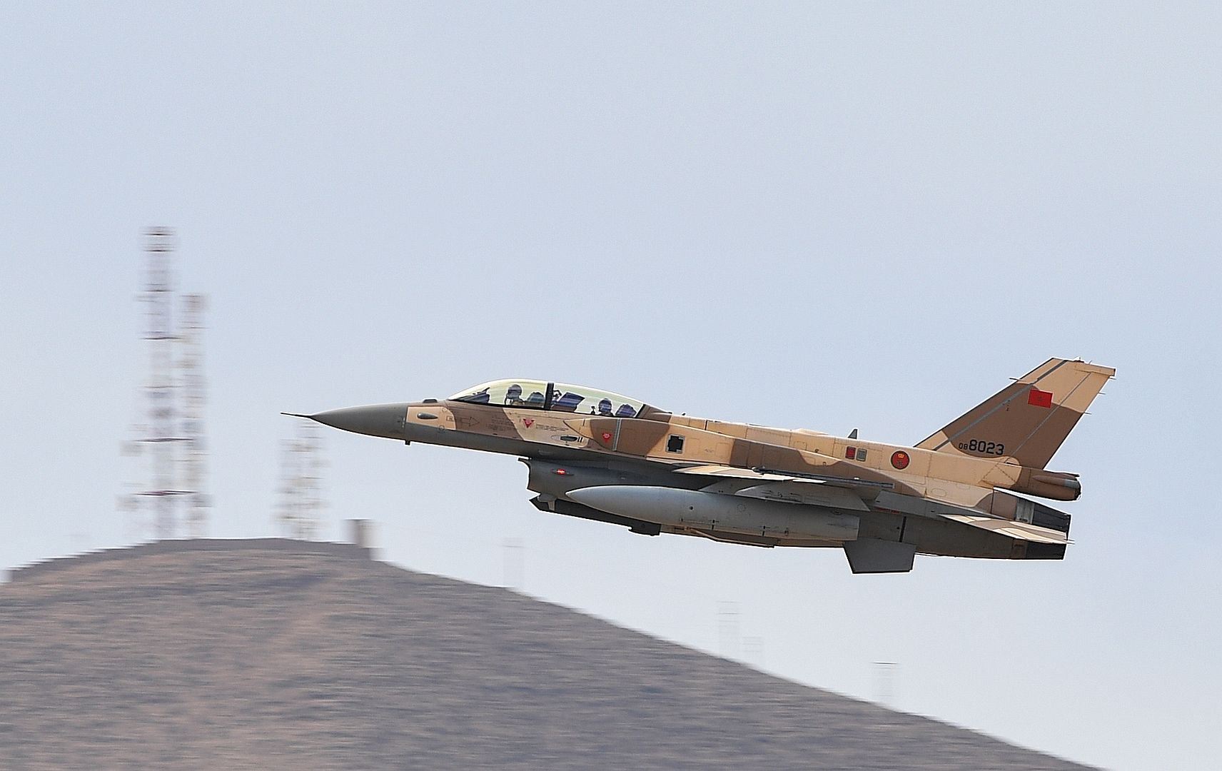 16 Fighting Falcon Takes Off During Exercise African Lion 21 On Ben Guerir Air Base Morocco 16 June 2021