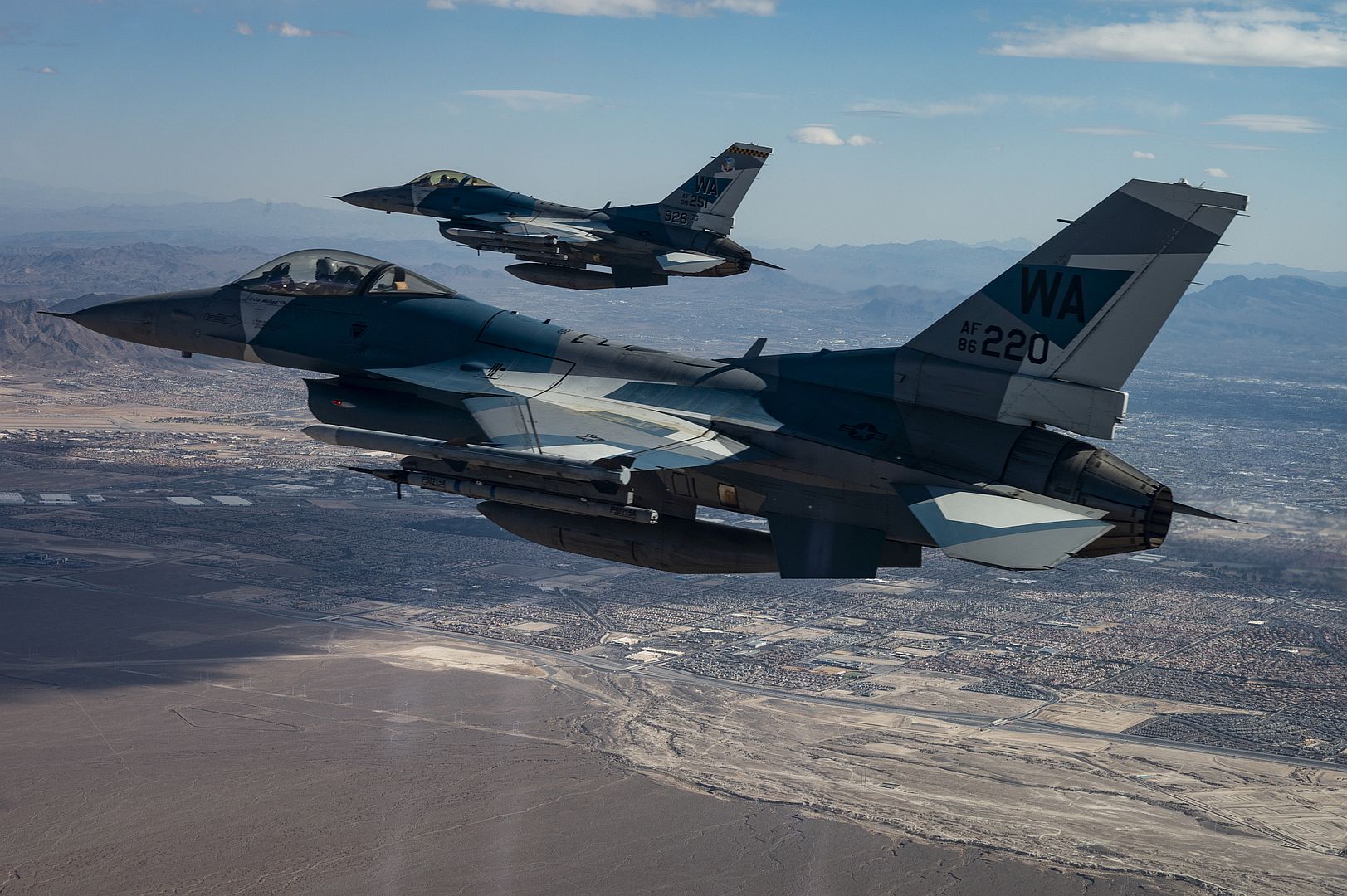16 Fighting Falcons Assigned To The 64th Aggressor
