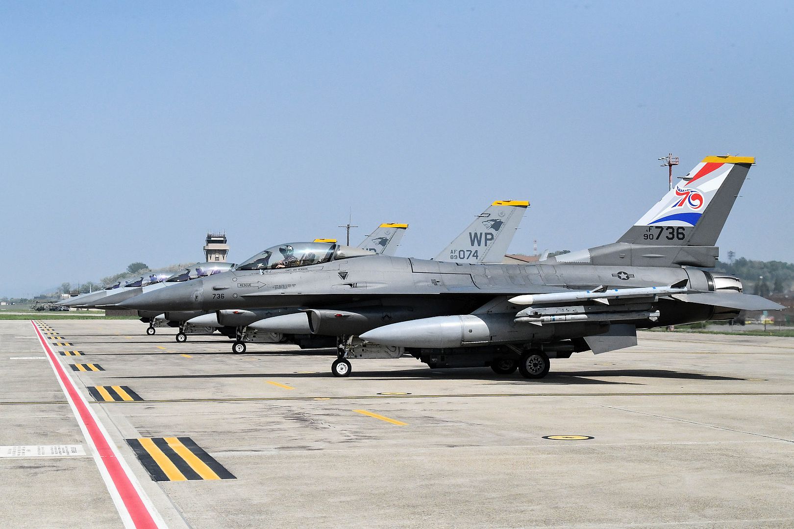 16 Fighting Falcons Assigned To The 8th Fighter Wing Kunsan Air Base Republic Of Korea