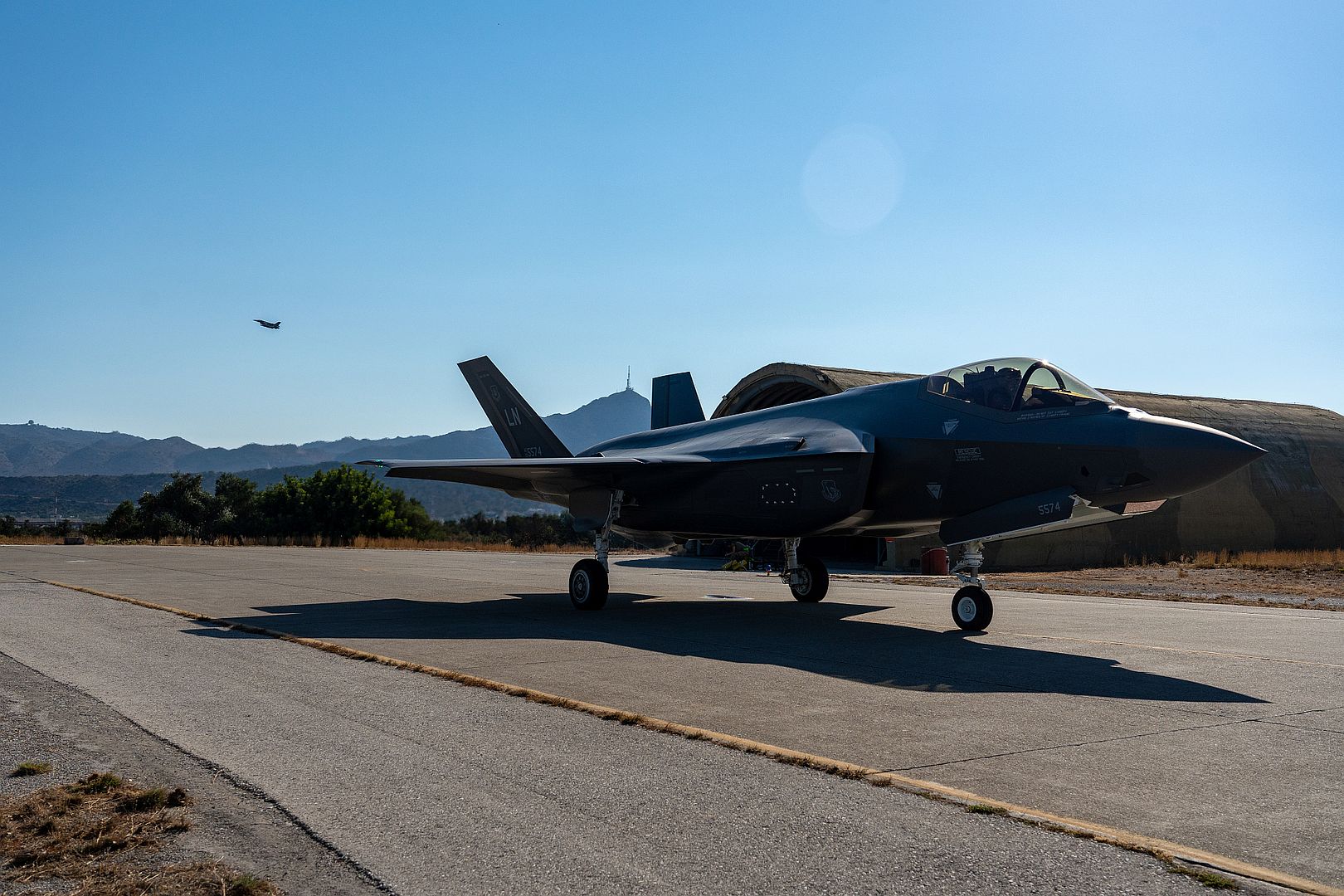 35A Lightning II Assigned To The 495th Fighter Squadron Taxis Ahead Of A Training Mission 35A Lightning II Assigned To The 495th Fighter Squadron Taxis Ahead Of A Training Mission