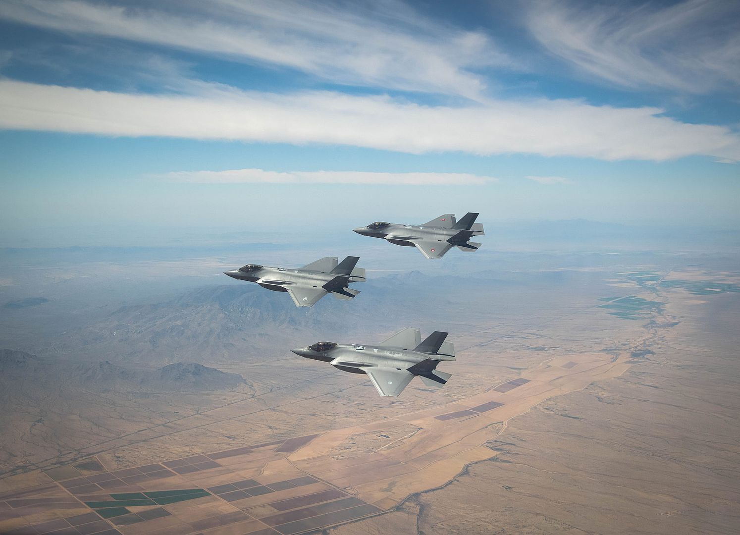 35A Lightning II Fighter Jet Assigned To The 308th Fighter Squadron Luke Air Force Base Arizona Fly In Formation May 5 2021