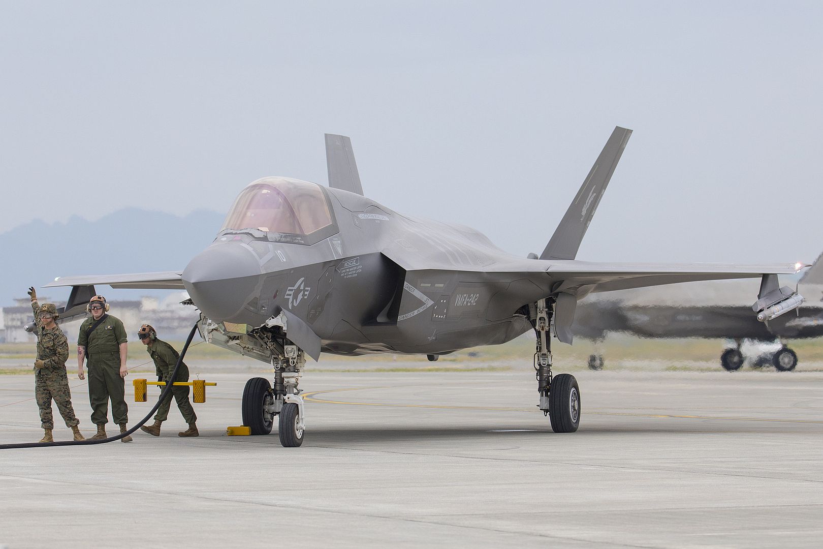 35B Lightning II Aircraft During A Forward Arming And Refueling Point Training At Marine Corps Air Station Iwakuni Japan April 5 2023 35B Lightning II Aircraft During A Forward Arming And Refueling Point Training At Marine Corps Air Station Iwakuni Japan April 5 2023