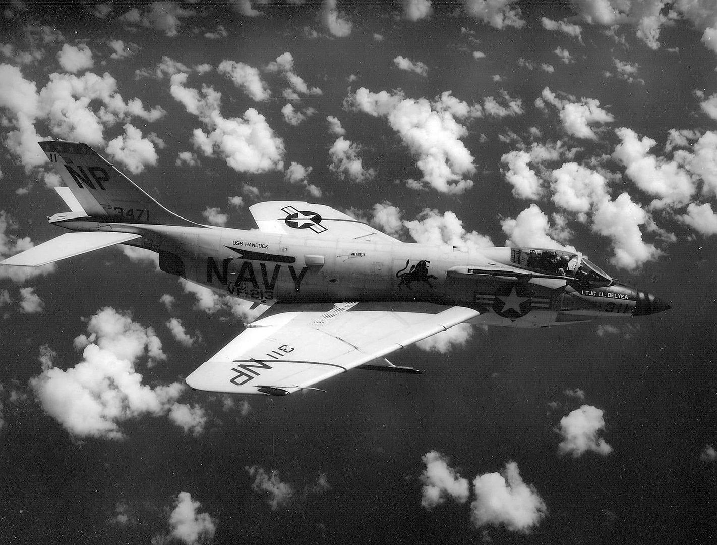 3B Demon Off USS Hancock CVA 19 In Flight In 1963