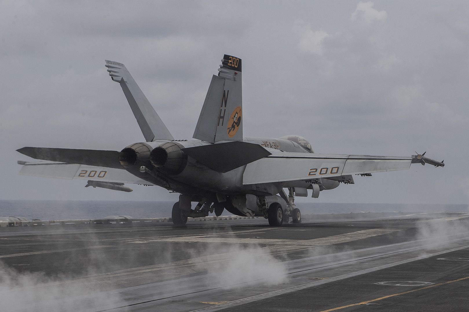  Takes Off From The Flight Deck Of The Aircraft Carrier USS Theodore Roosevel