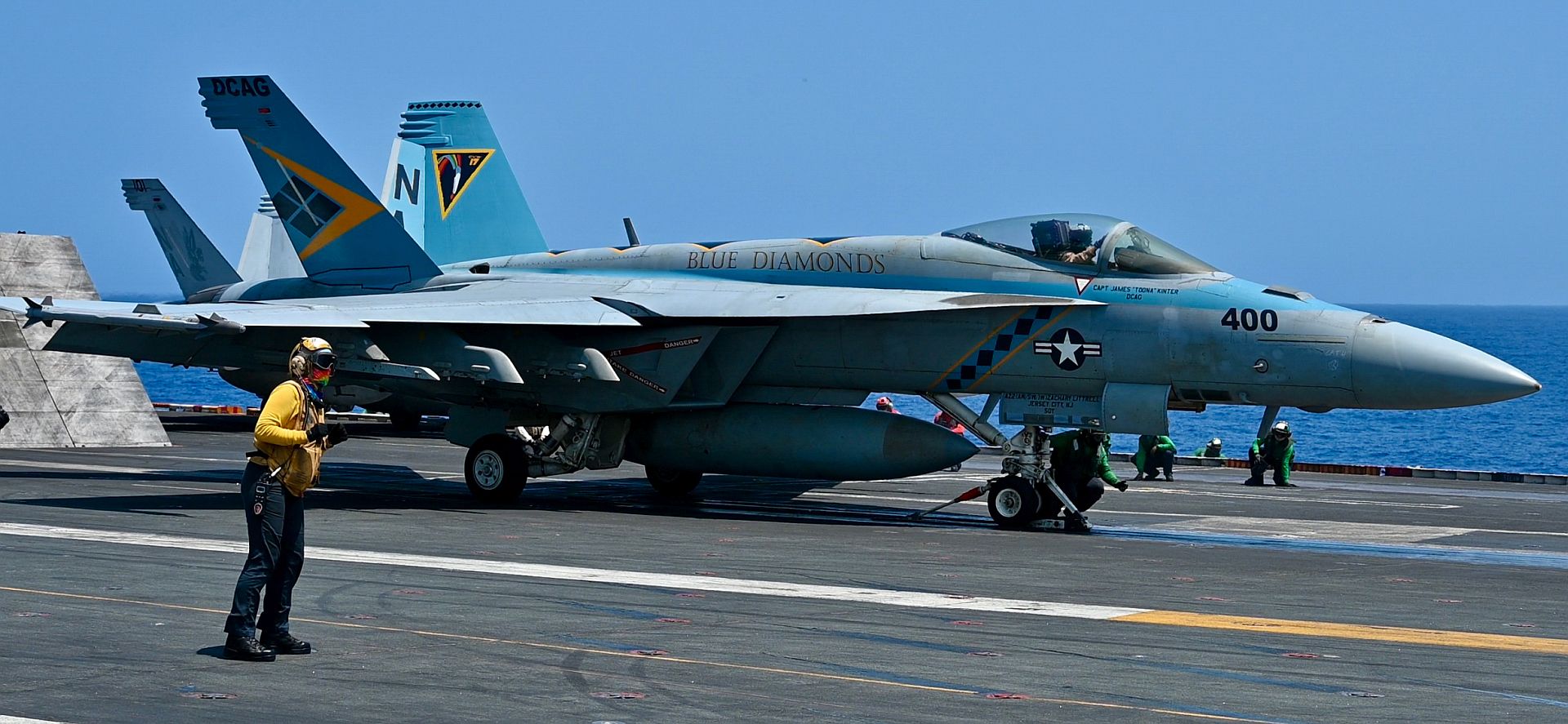  146 Prepares To Launch From The Flight Deck Of The Aircraft Carrier USS Nimitz