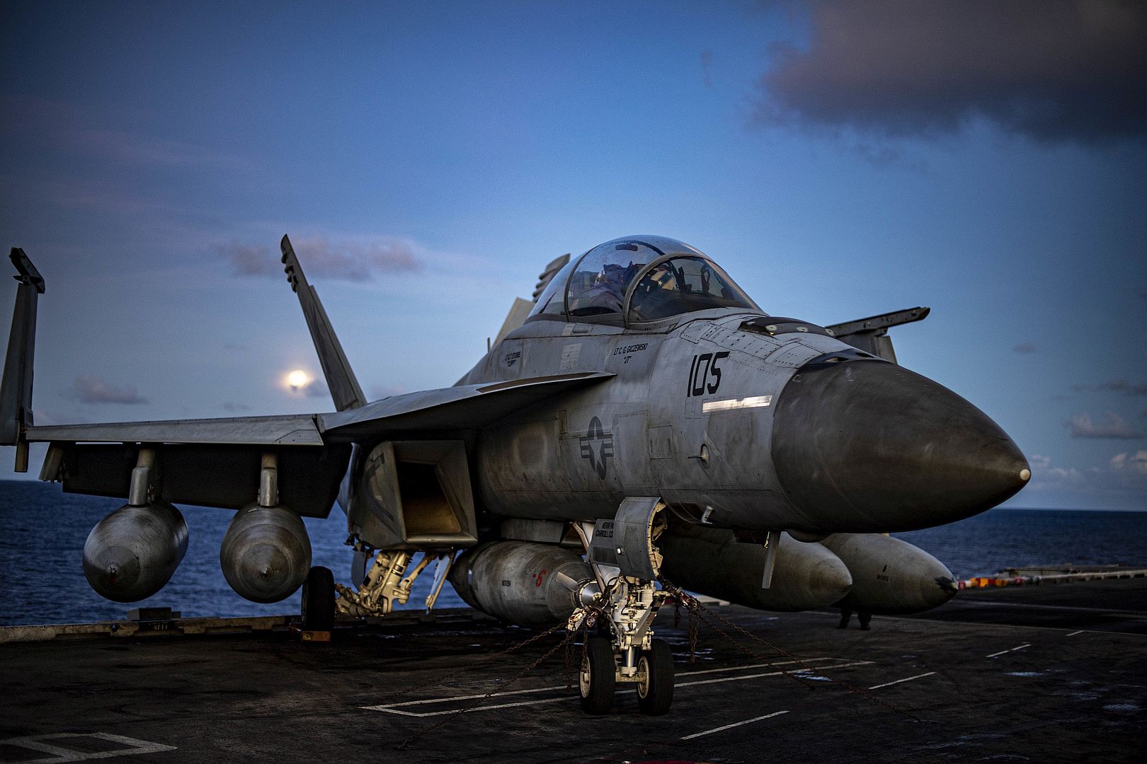  22 Prepares For Flight Operations On The Flight Deck Of The Aircraft Carrier USS Nimitz