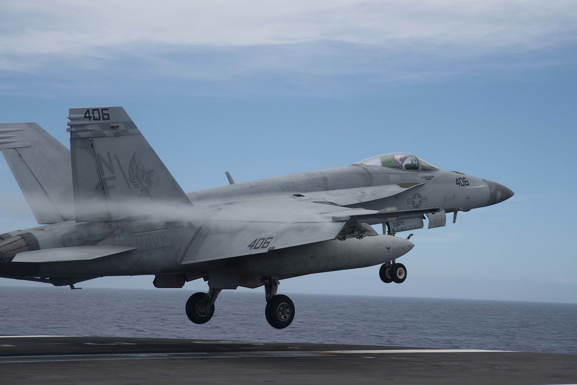 FA 18E Super Hornet Attached To Strike Fighter Squadron 195 2 FA 18E Super Hornet Attached To Strike Fighter Squadron 195 2