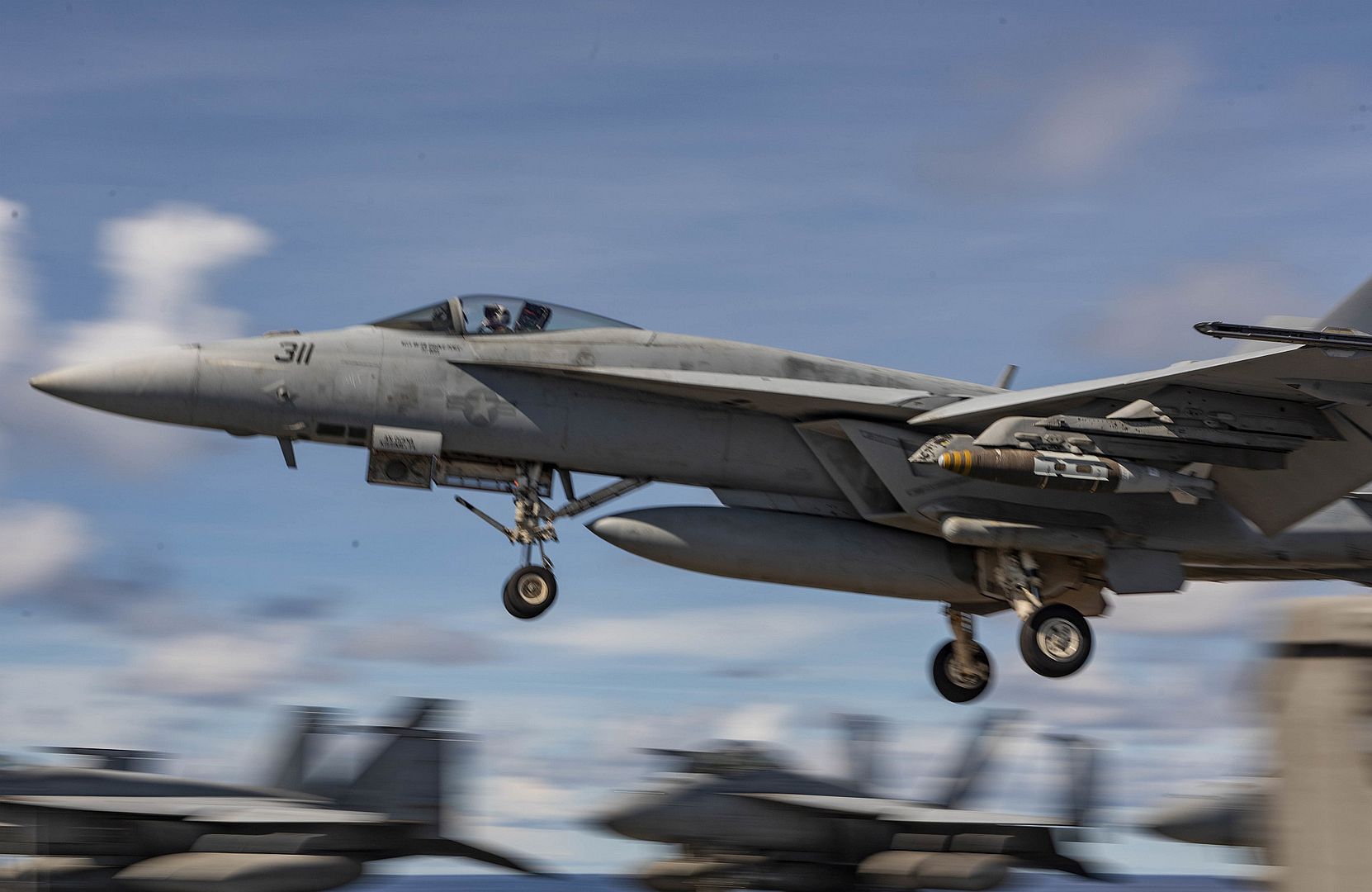 FA 18E Super Hornet Attached To The Eagles Of Strike Fighter Squadron VFA 115