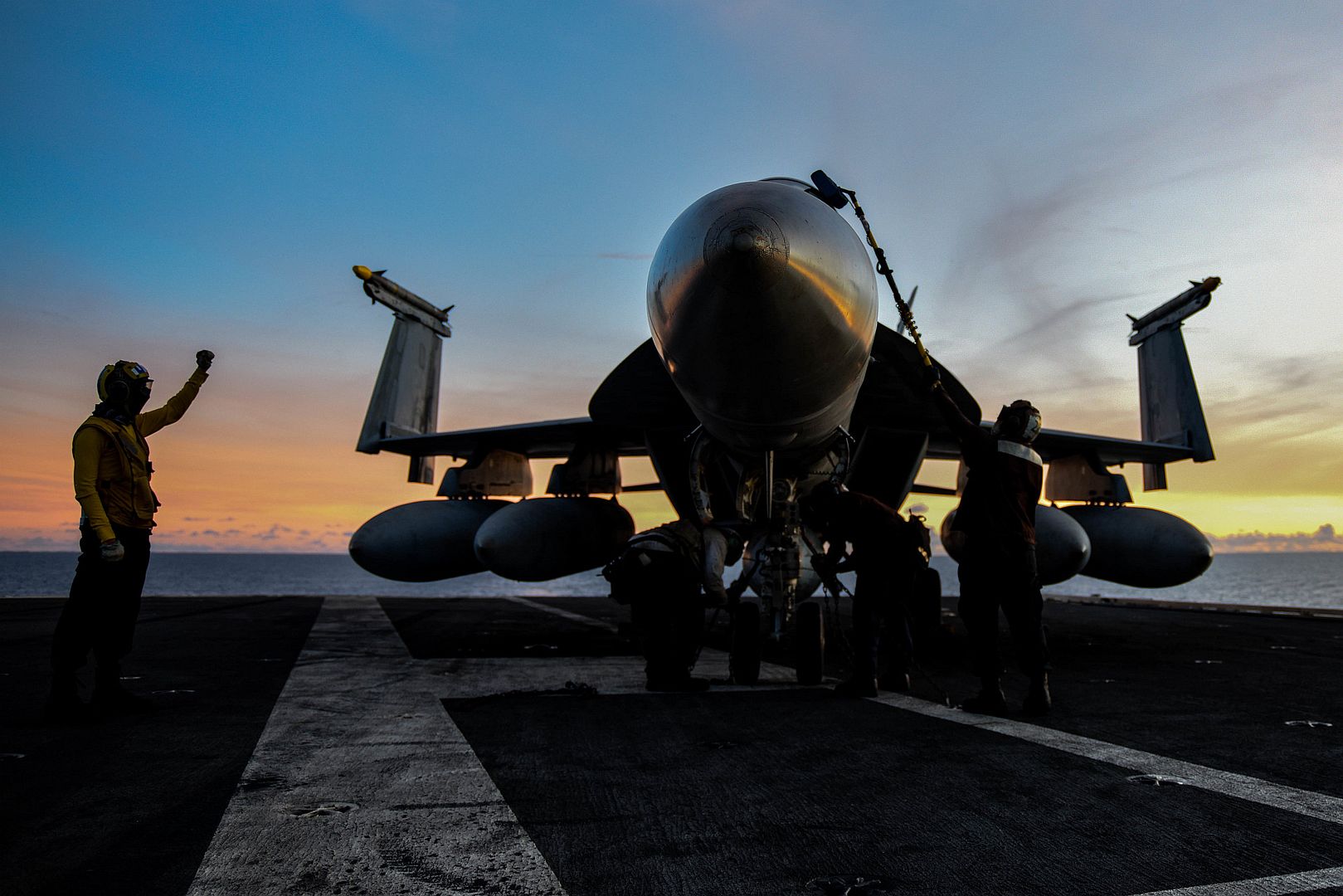 FA 18E Super Hornet Deployed Aircraft Carrier USS Ronald Reagan