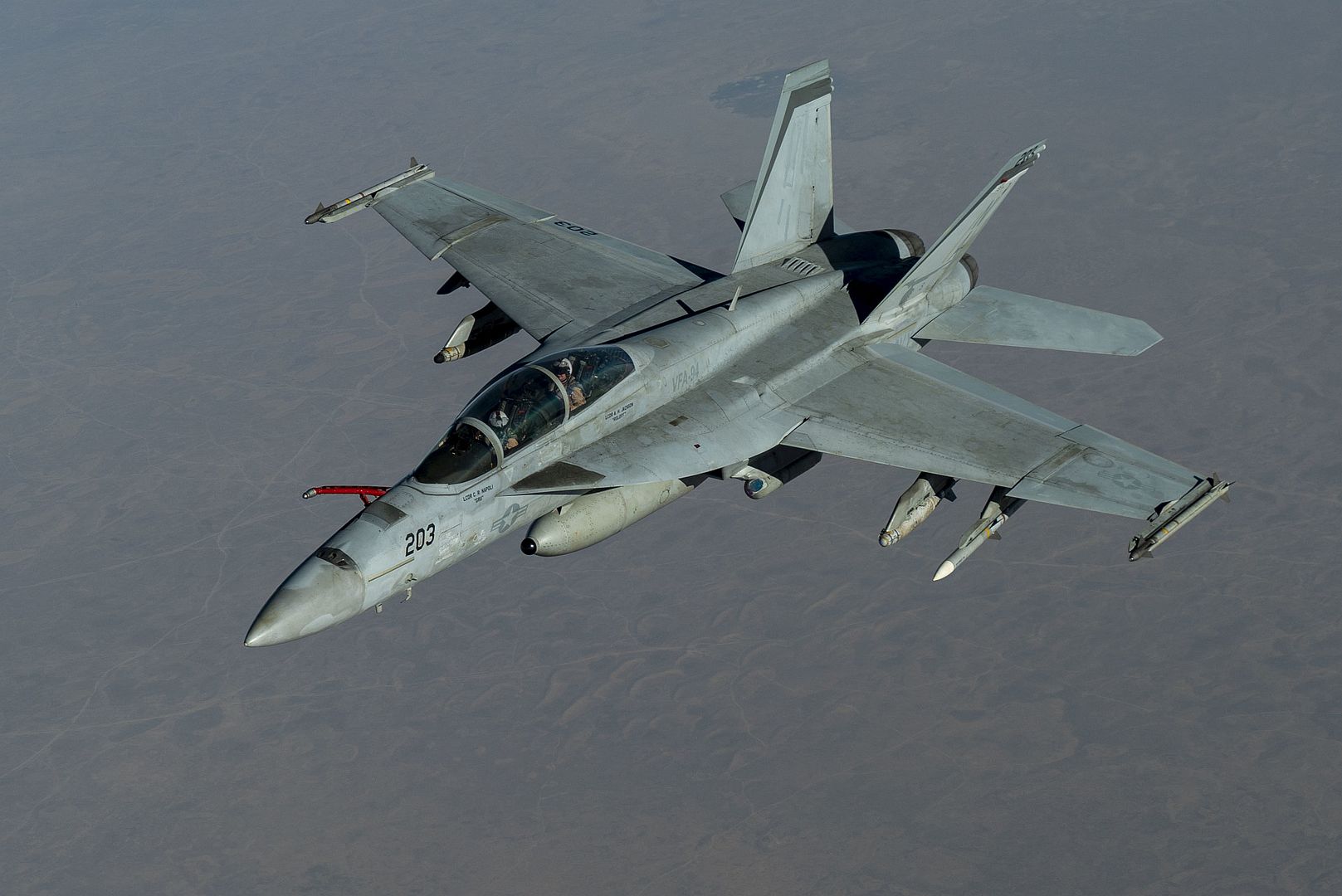 FA 18F Super Hornet From The Mighty Shrikes Of Strike Fighter Squadron VFA 94 1