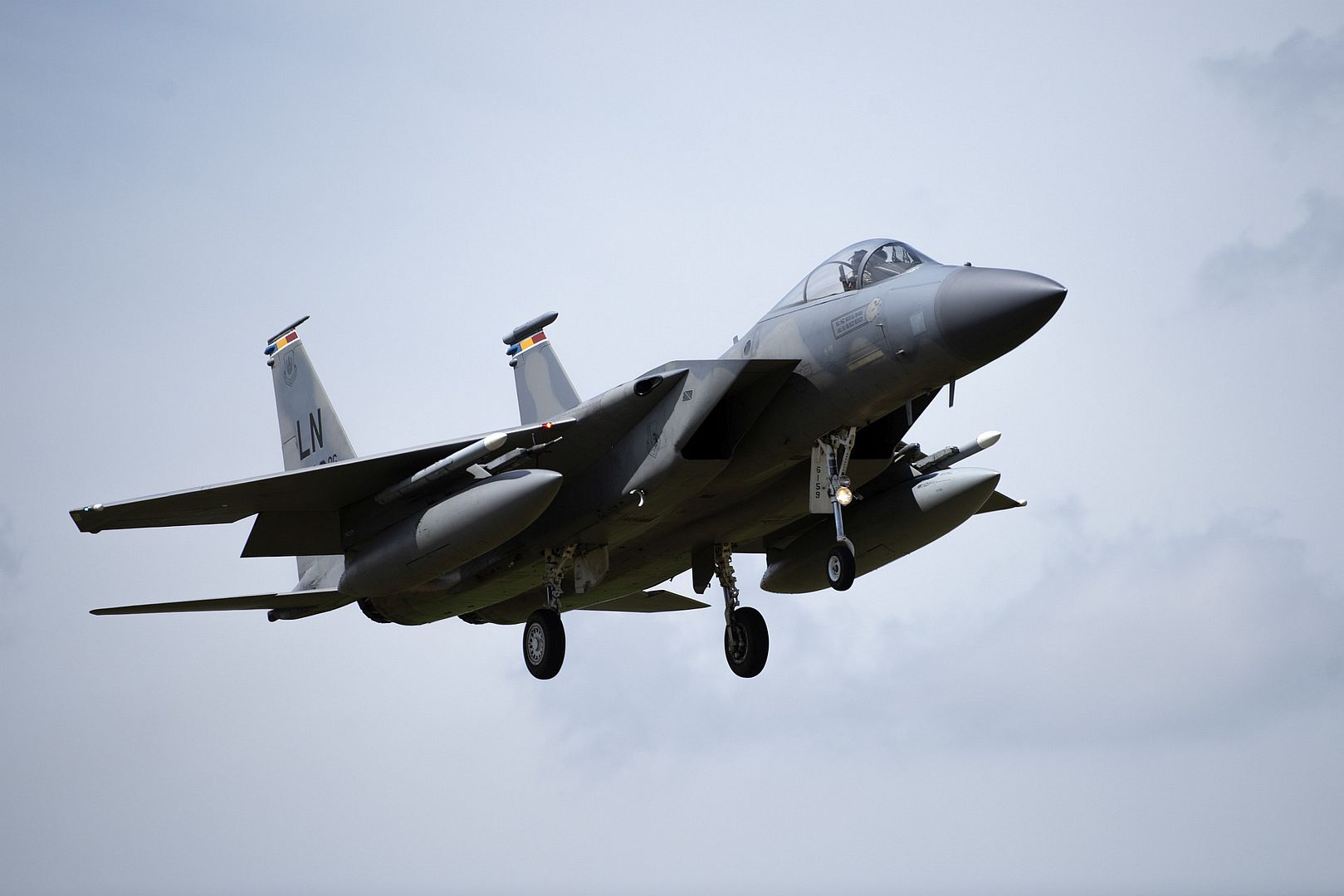 F 15C Eagle Assigned To The 493rd Fighter Squadron Prepares To Land At Royal Air Force Lakenheath England June 2 2020 1