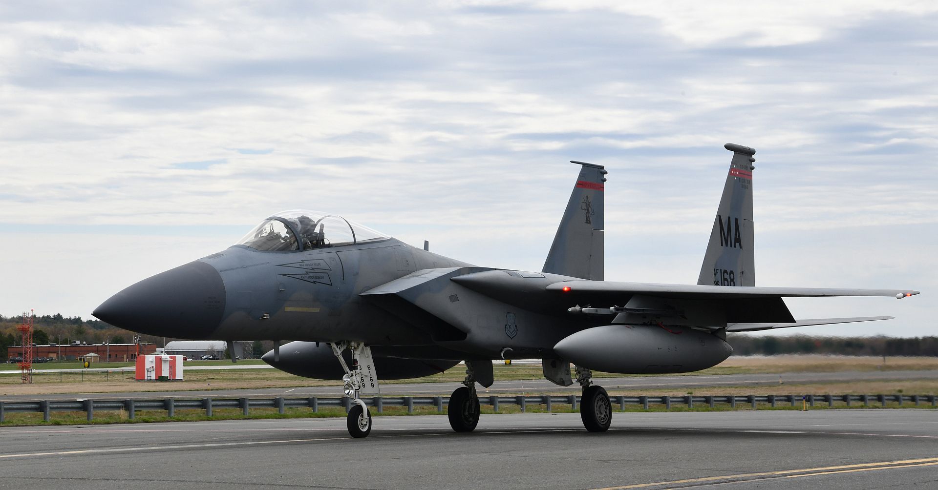 F 15 Eagles From The 104th Fighter Wing Performed A Flyover To Show Appreciation For The Medical Workers Serving On The Frontlines In Our COVID 19 Response Mission