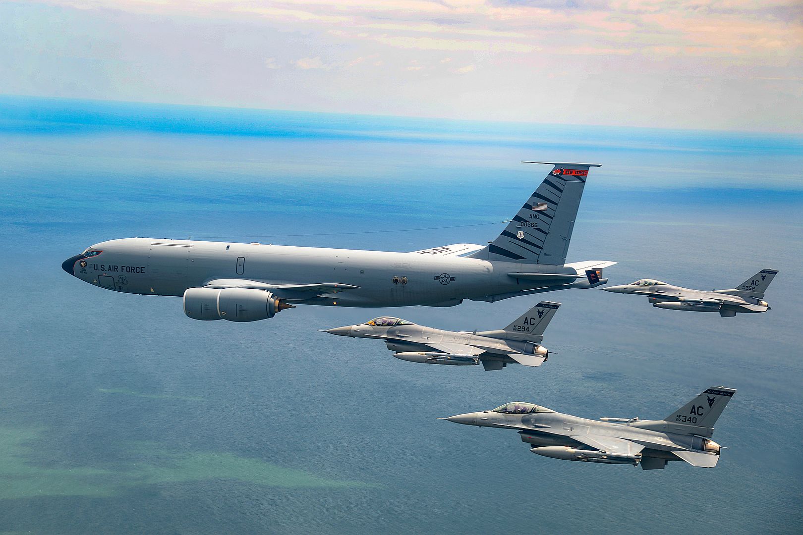  And A KC 135R Stratotanker Assigned To The 108th Wing 2
