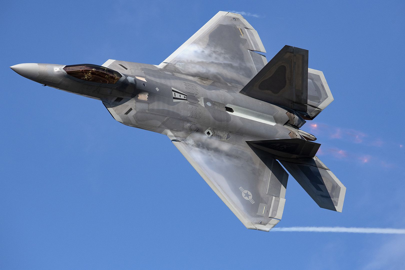 F 22 Raptor Assigned To The 90th Fight Squadron Over Joint Base Elmendorf Richardson Alaska July 9 2020 3