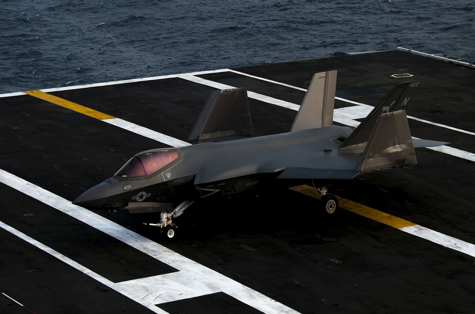F 35C Lightning II From The Argonauts Of Strike Fighter Squadron 147
