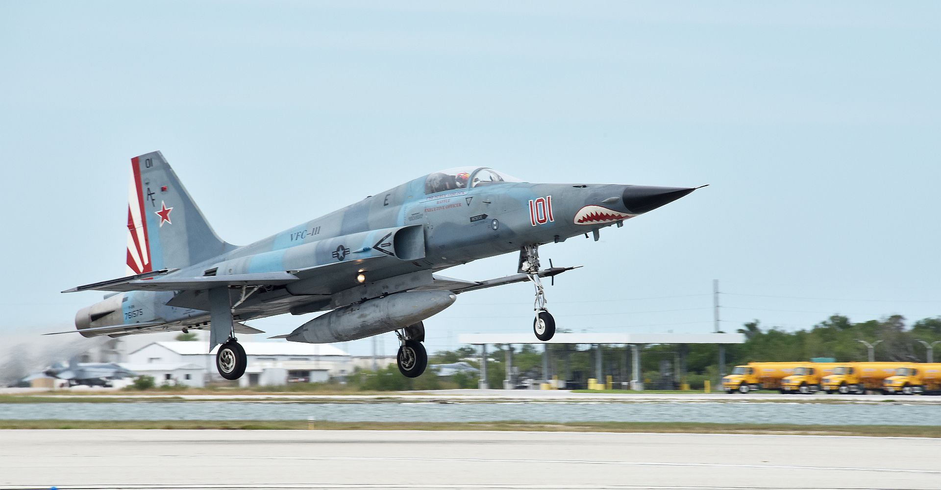 F 5N Tiger II From Fighter Squadron Composite 111 Sun Downers Takes Off From Naval Air Station Key Wests Boca Chica Field