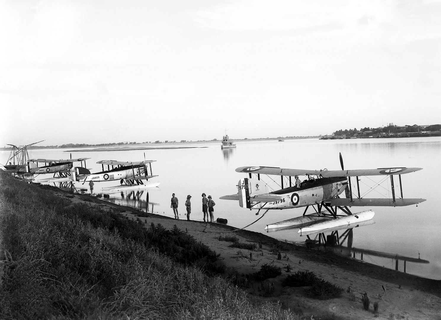 S Of 47 Squadron On The Blue Nile At Khartoum In 1930
