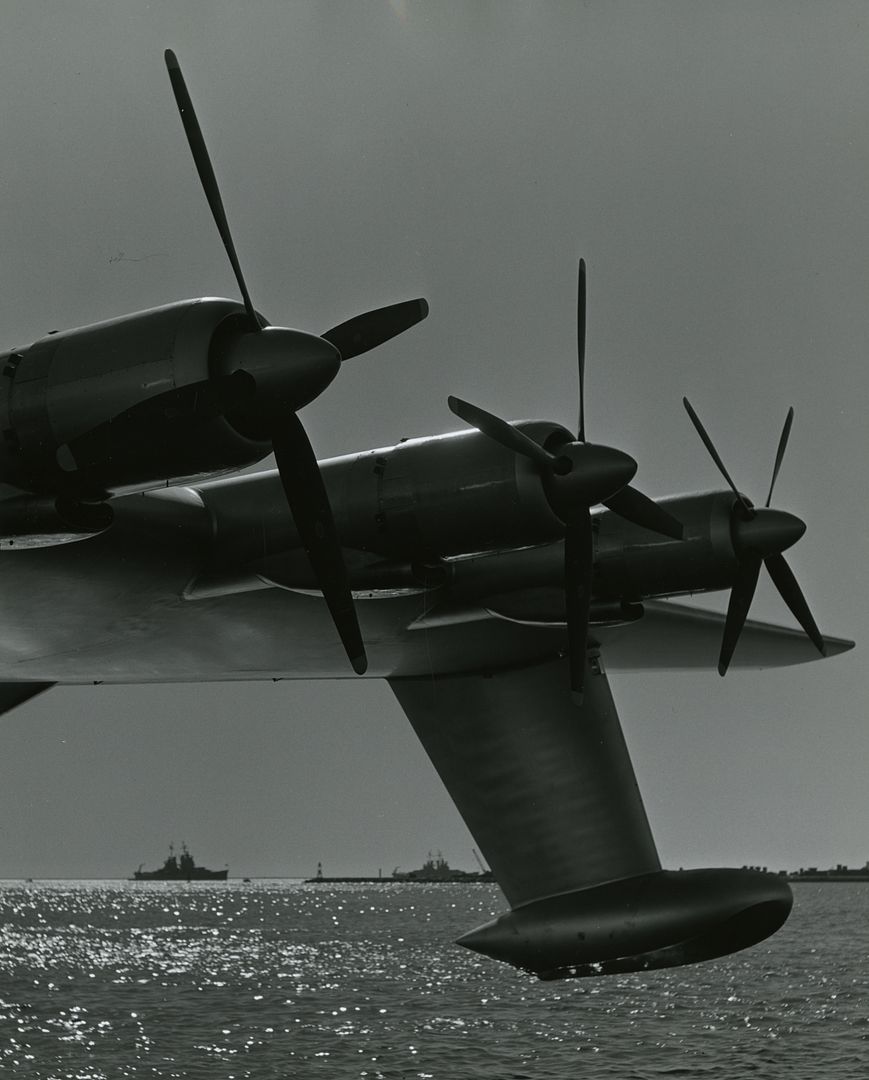 Flying Boat Engine And Pontoon During Test Flight Los Angeles Harbor November 2 1947 WhSE2zKMBnkbHPm3EVFogx