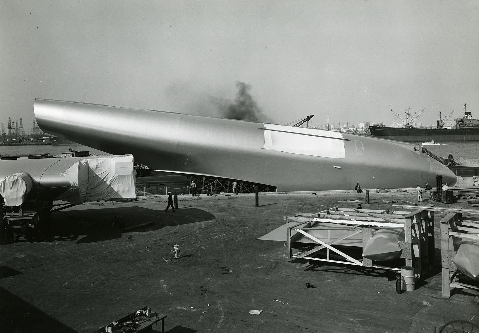Flying Boat Sections Being Placed At Dock June 21 1946 TzRVz3DqKTSc3DWmgZzA59 Flying Boat Sections Being Placed At Dock June 21 1946 TzRVz3DqKTSc3DWmgZzA59