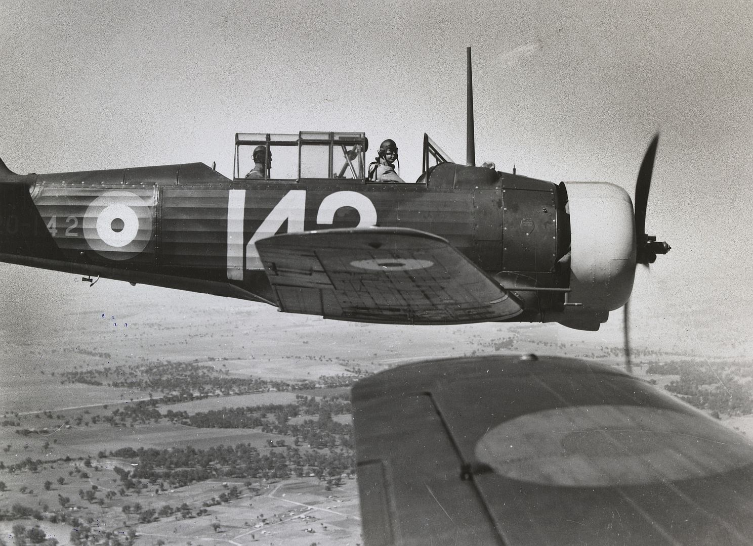 Flying In Formation In A Wirraway