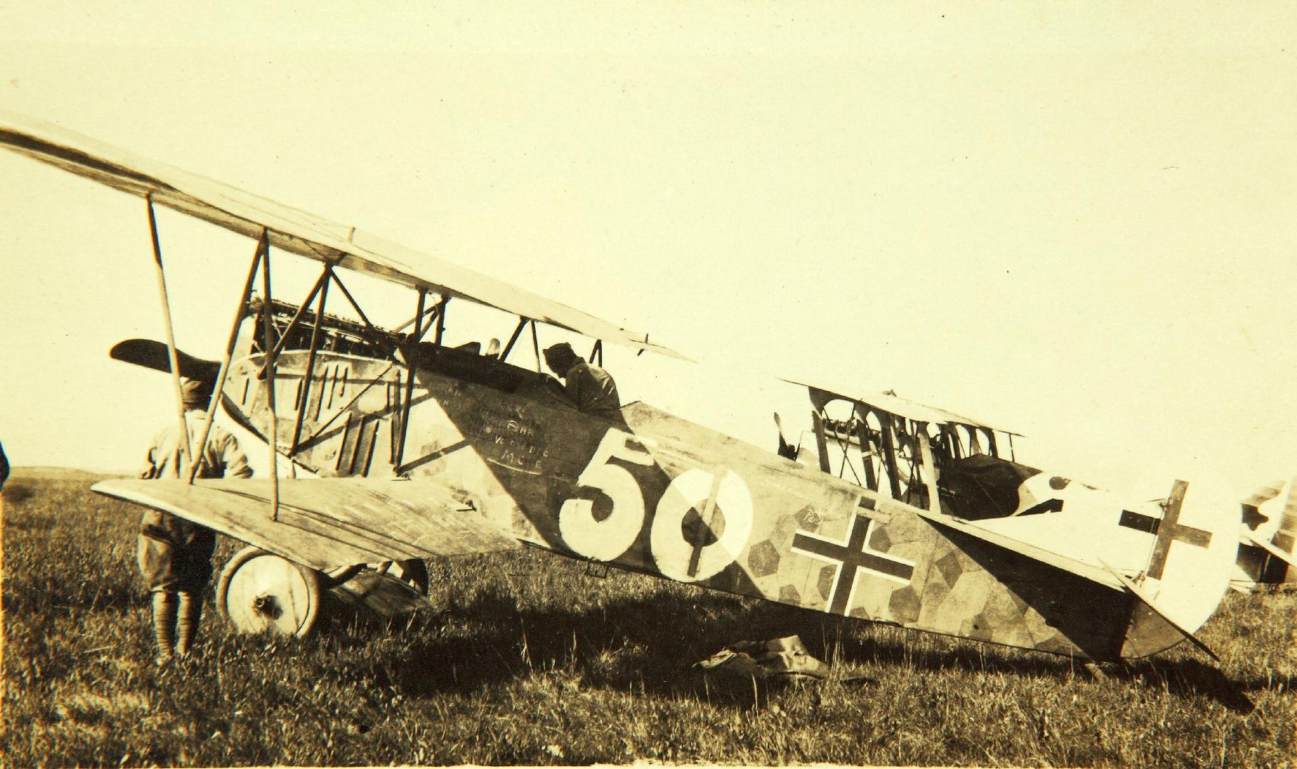 The Number 50 On The Side Was Crudely Painted On For The Aerial Race And Not A Wartime Insignia