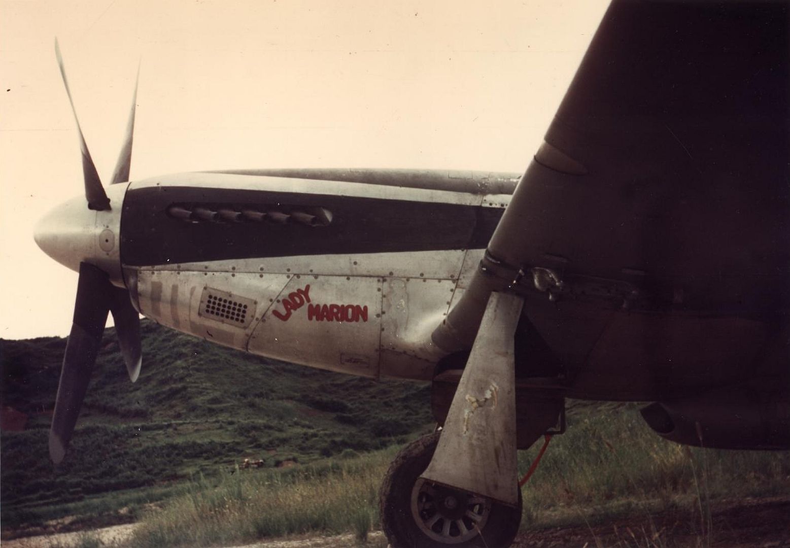  Poats North American P 51D Lady Marion On The Ground At Suichwan China Circa Early 1945